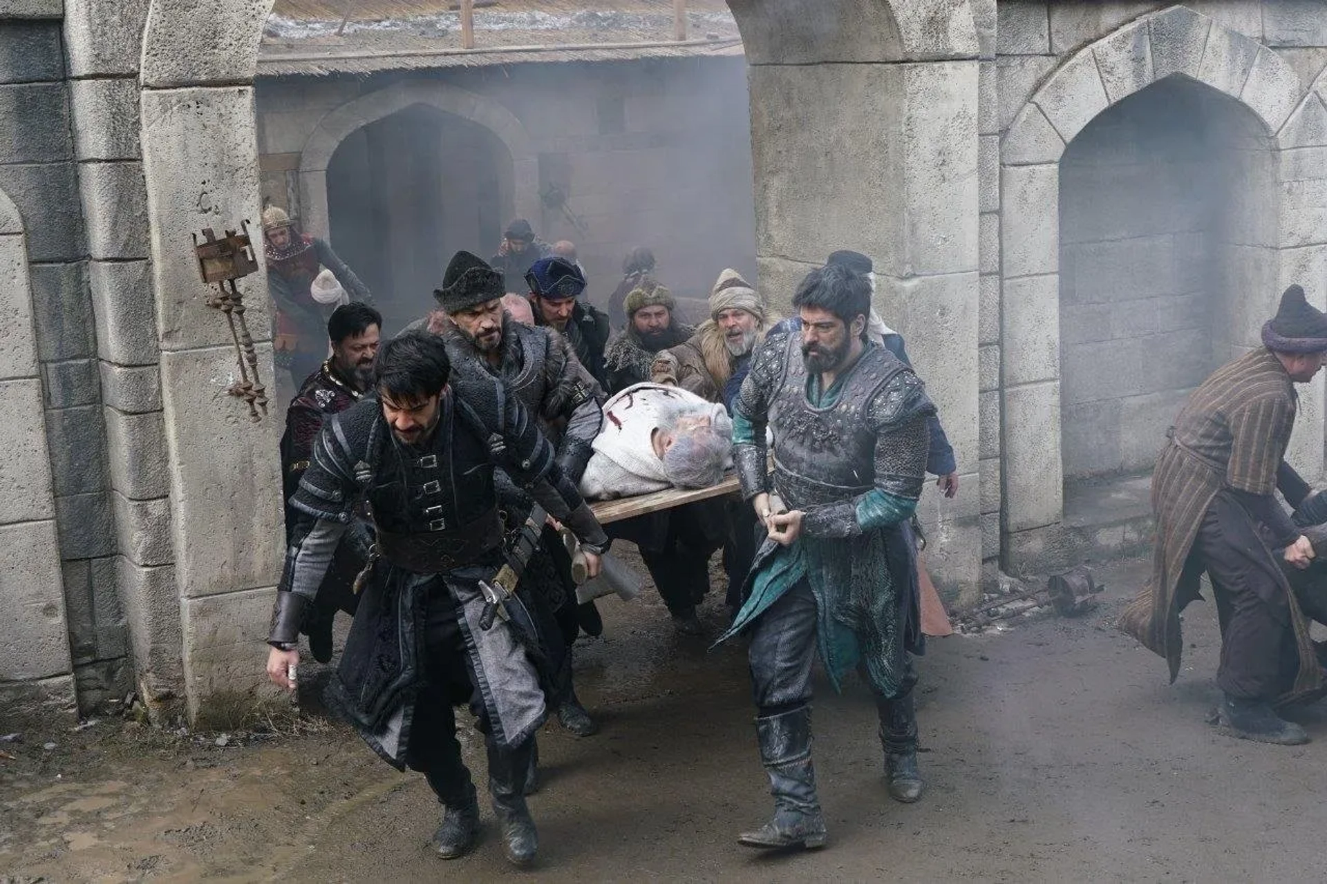 Emin Gürsoy, Serhat Mustafa Kiliç, Burak Özçivit, and Ruzgar Aksoy in The Founder: Ottoman (2019)