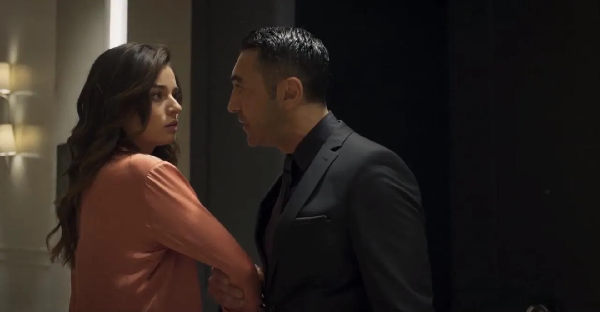 Mehmet Kurtulus and Ayça Aysin Turan in The Protector (2018)