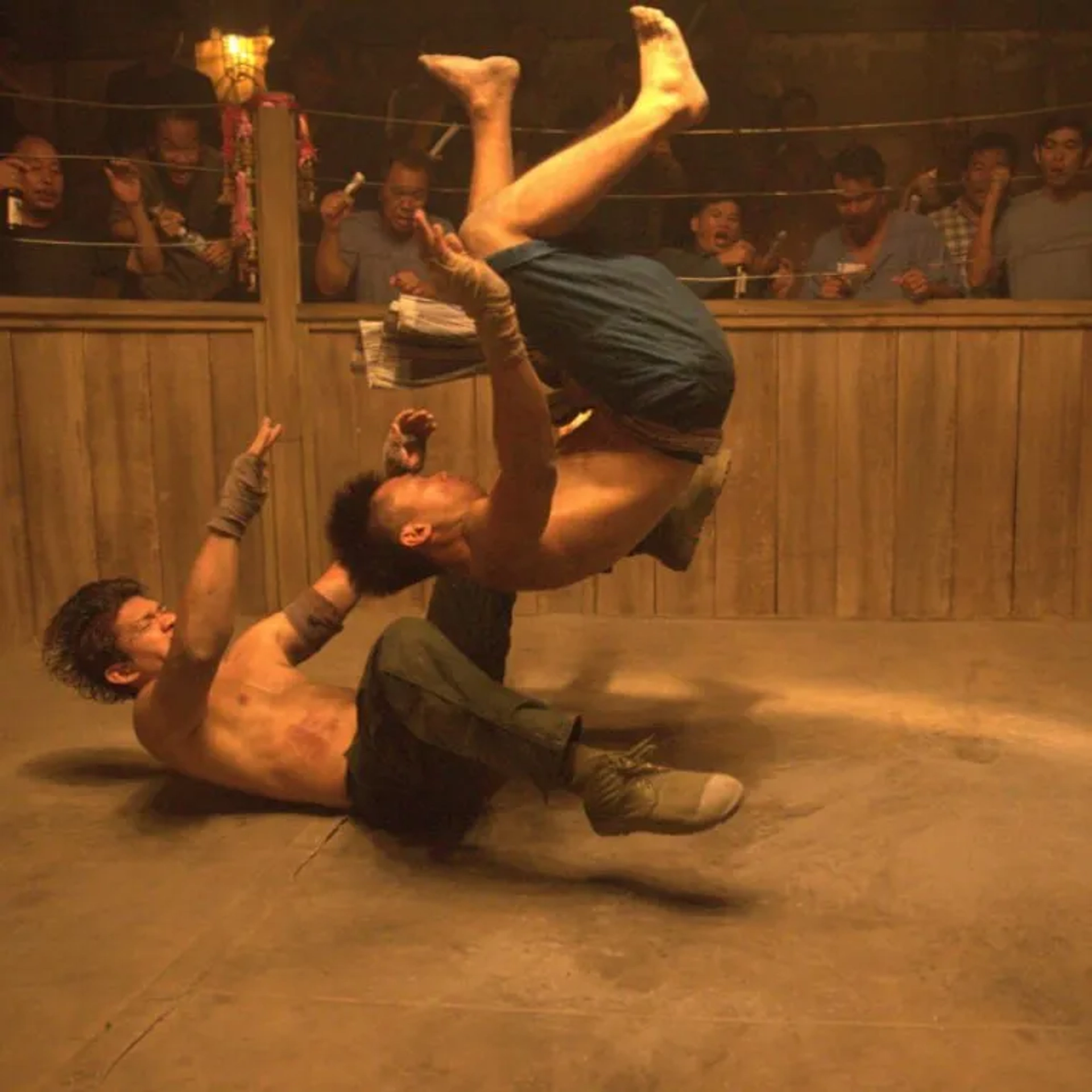 Tiger Hu Chen and Iko Uwais in Triple Threat (2019)
