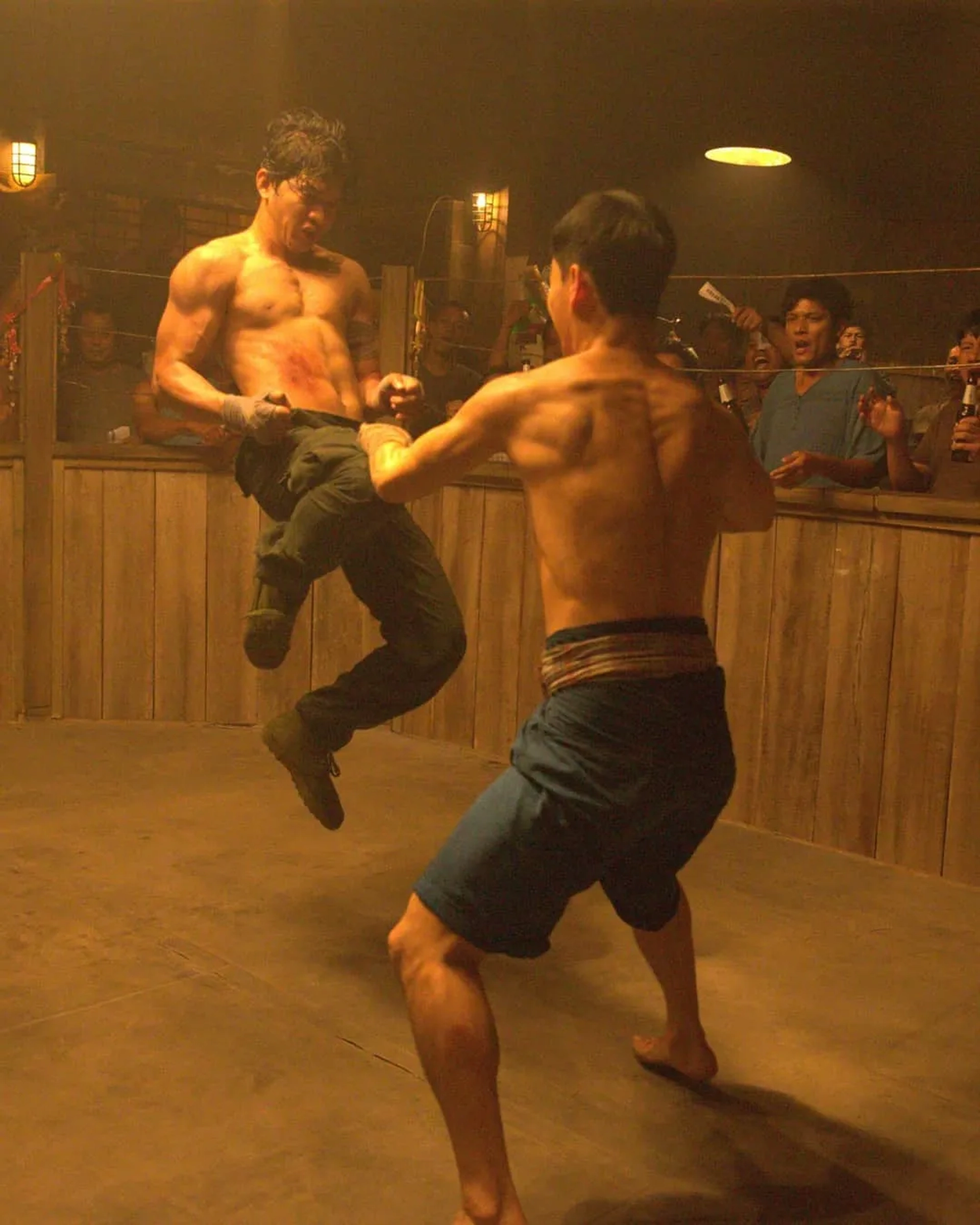Tiger Hu Chen and Iko Uwais in Triple Threat (2019)