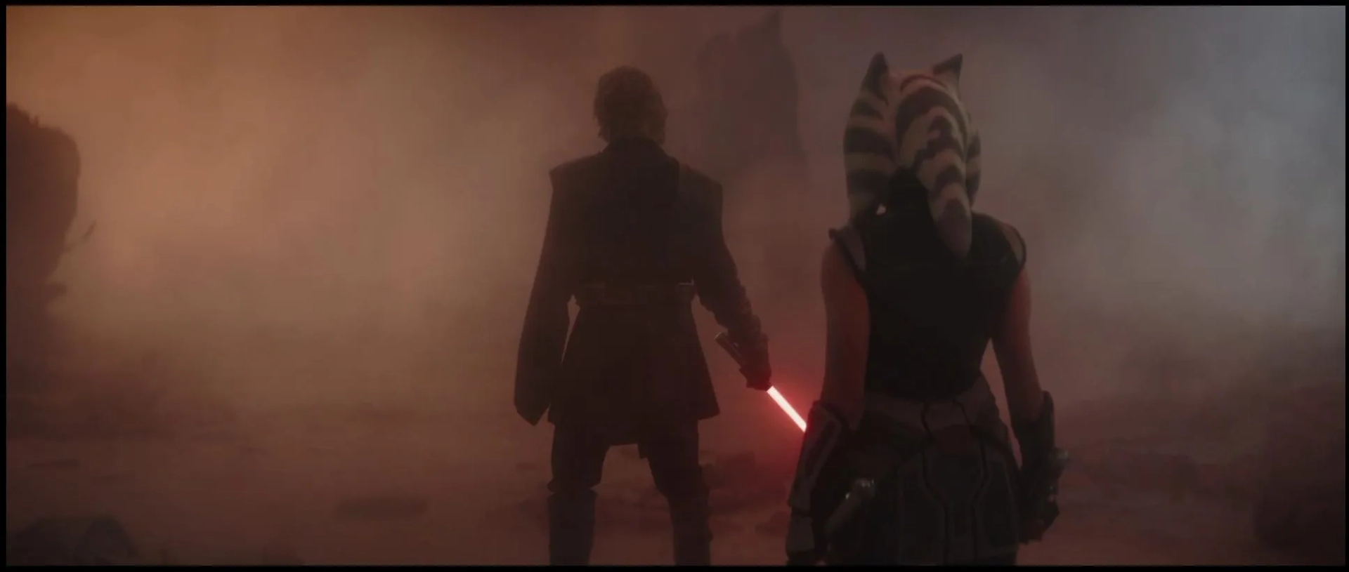 Hayden Christensen and Ariana Greenblatt in Ahsoka (2023)