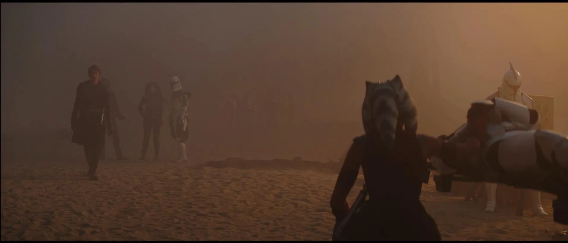 Hayden Christensen, Temuera Morrison, and Ariana Greenblatt in Ahsoka (2023)