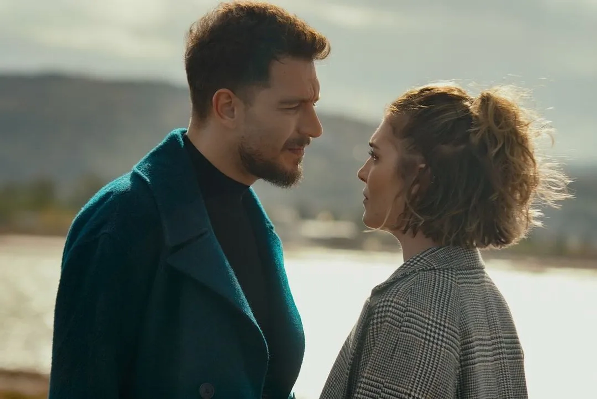 Deniz Isin and Uraz Kaygilaroglu in The Ambassador's Daughter (2019)