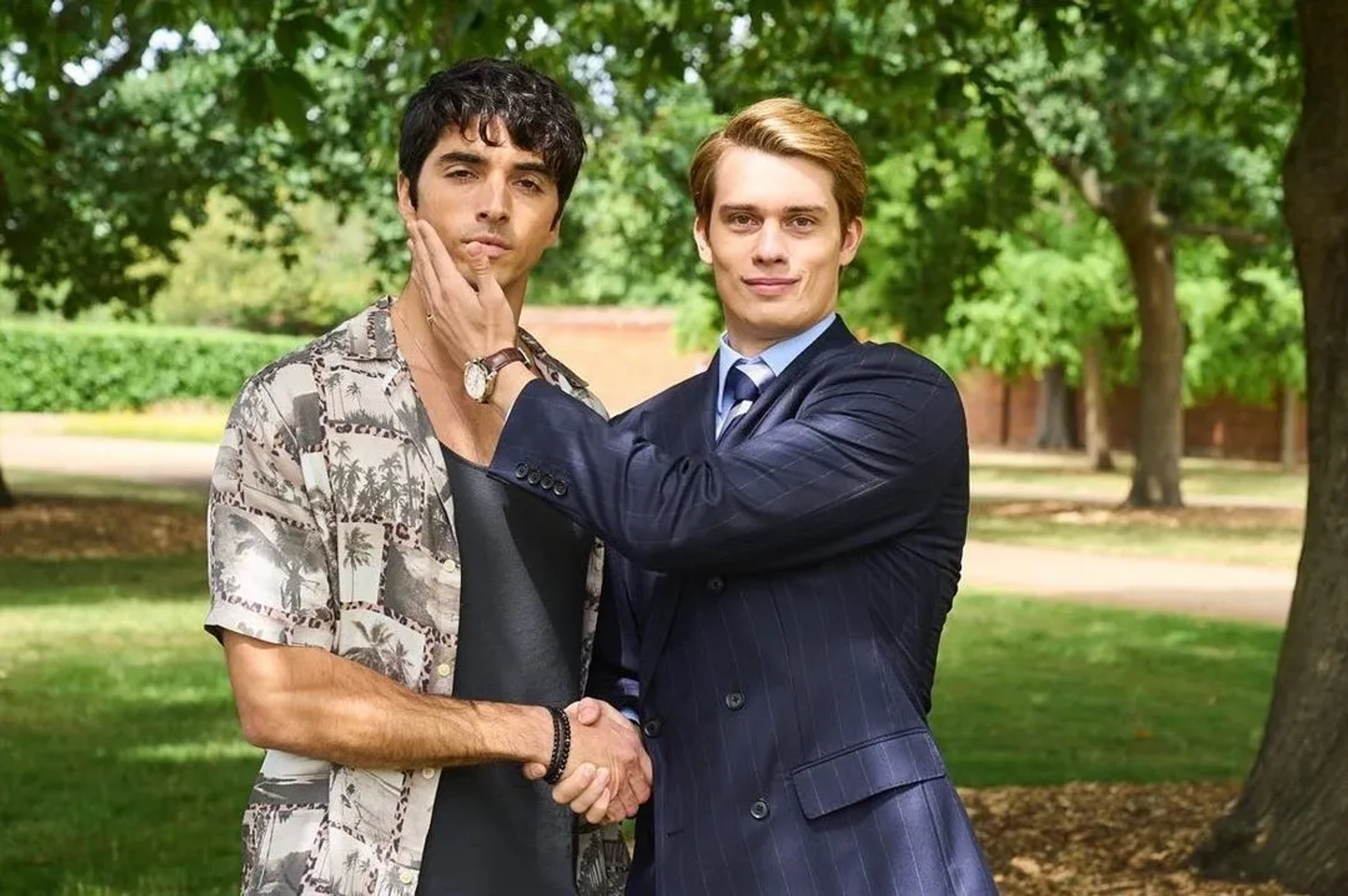 Taylor Zakhar Perez and Nicholas Galitzine in Red, White & Royal Blue (2023)