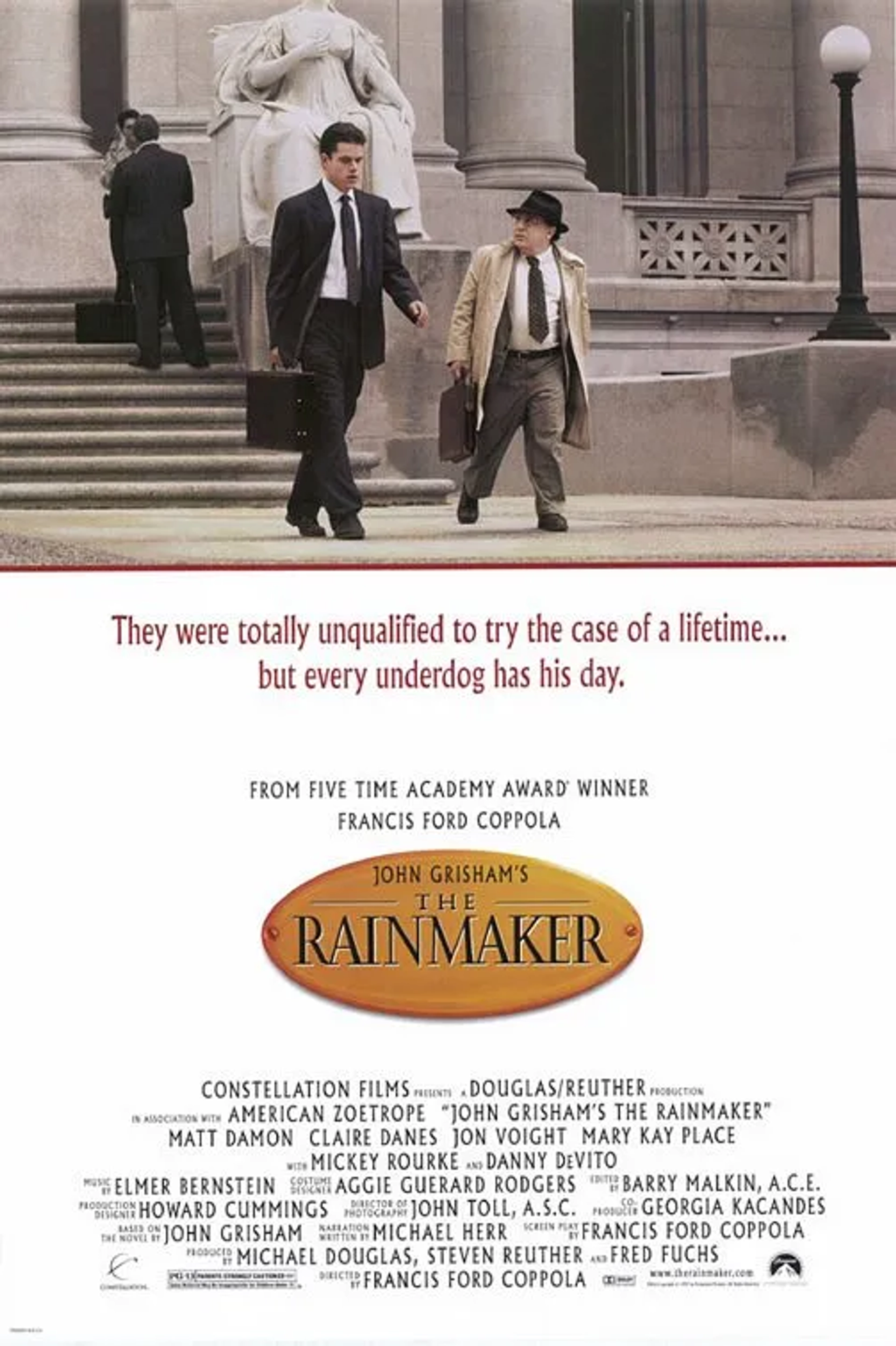 Matt Damon and Danny DeVito in The Rainmaker (1997)