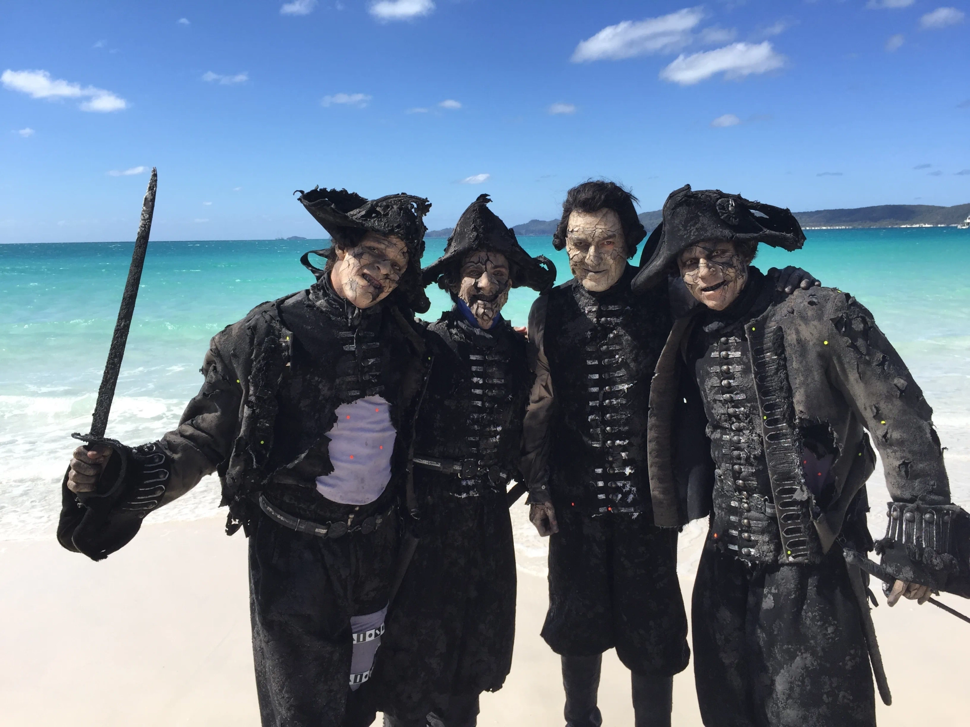 Juan Carlos Vellido, Nico Cortez, Stephen Lopez, and Rupert Raineri in Pirates of the Caribbean: Dead Men Tell No Tales (2017)