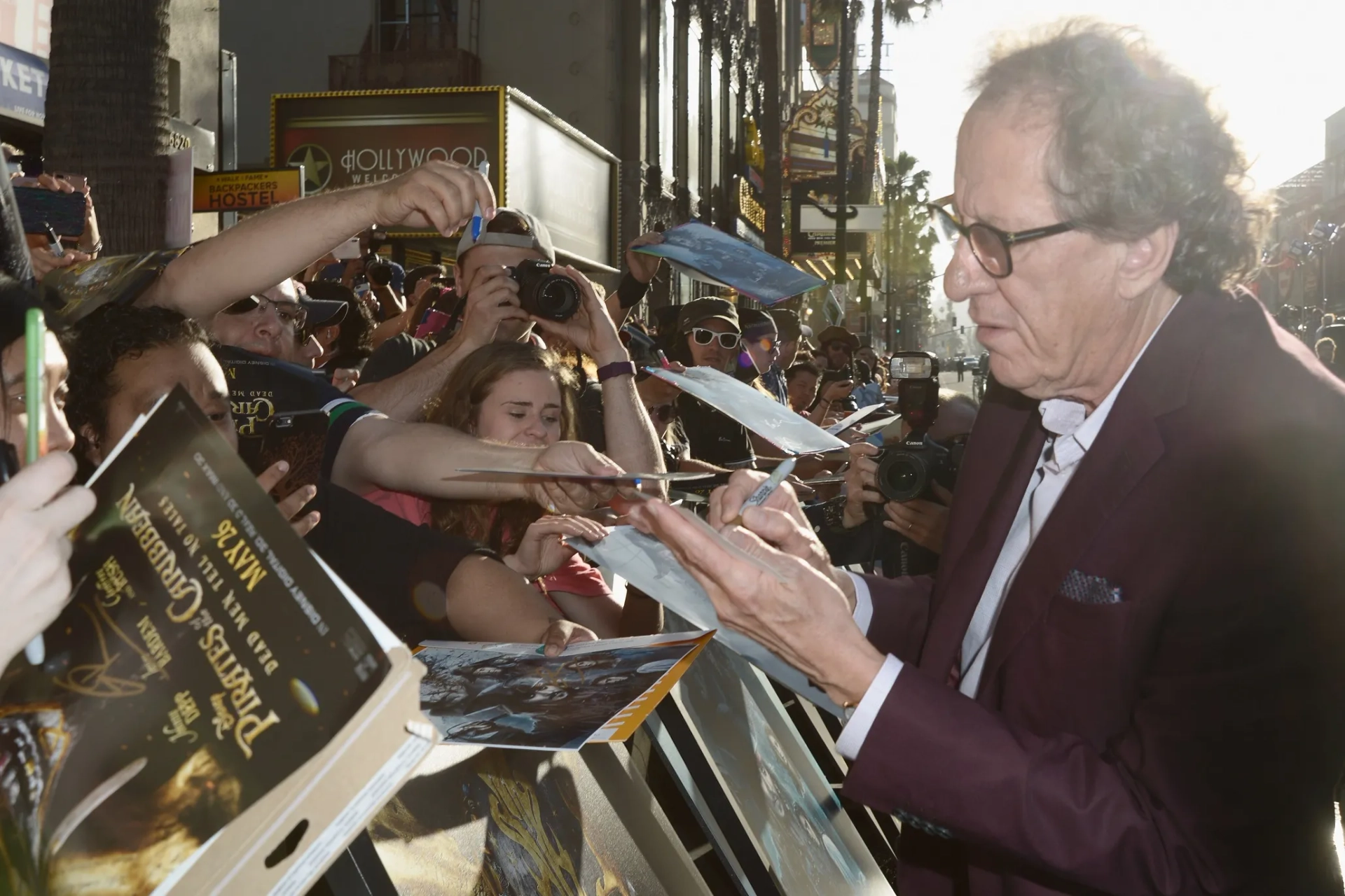 Geoffrey Rush at an event for Pirates of the Caribbean: Dead Men Tell No Tales (2017)