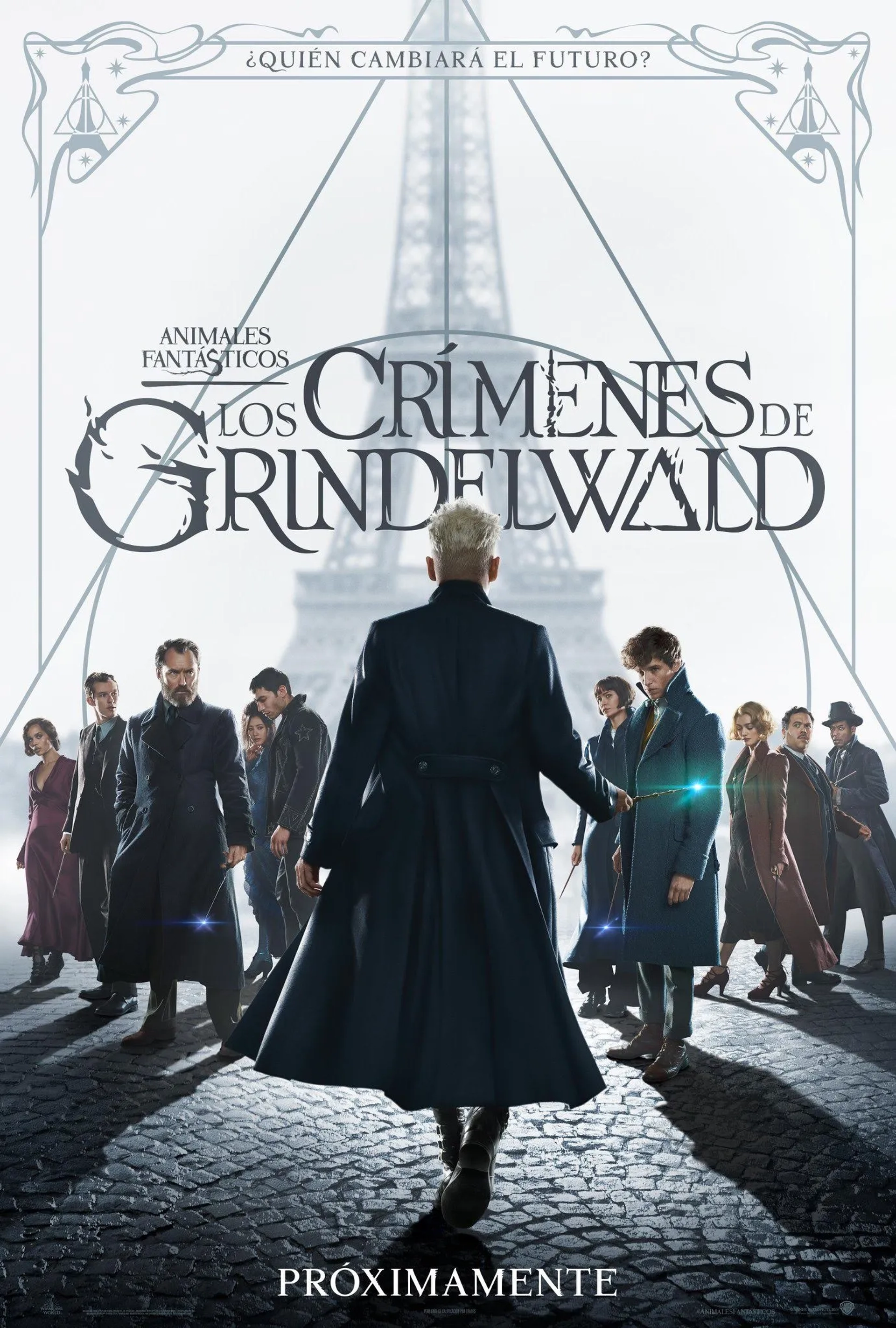 Johnny Depp, Jude Law, Dan Fogler, William Nadylam, Alison Sudol, Eddie Redmayne, Katherine Waterston, Claudia Kim, Zoë Kravitz, Ezra Miller, and Callum Turner in Fantastic Beasts: The Crimes of Grindelwald (2018)