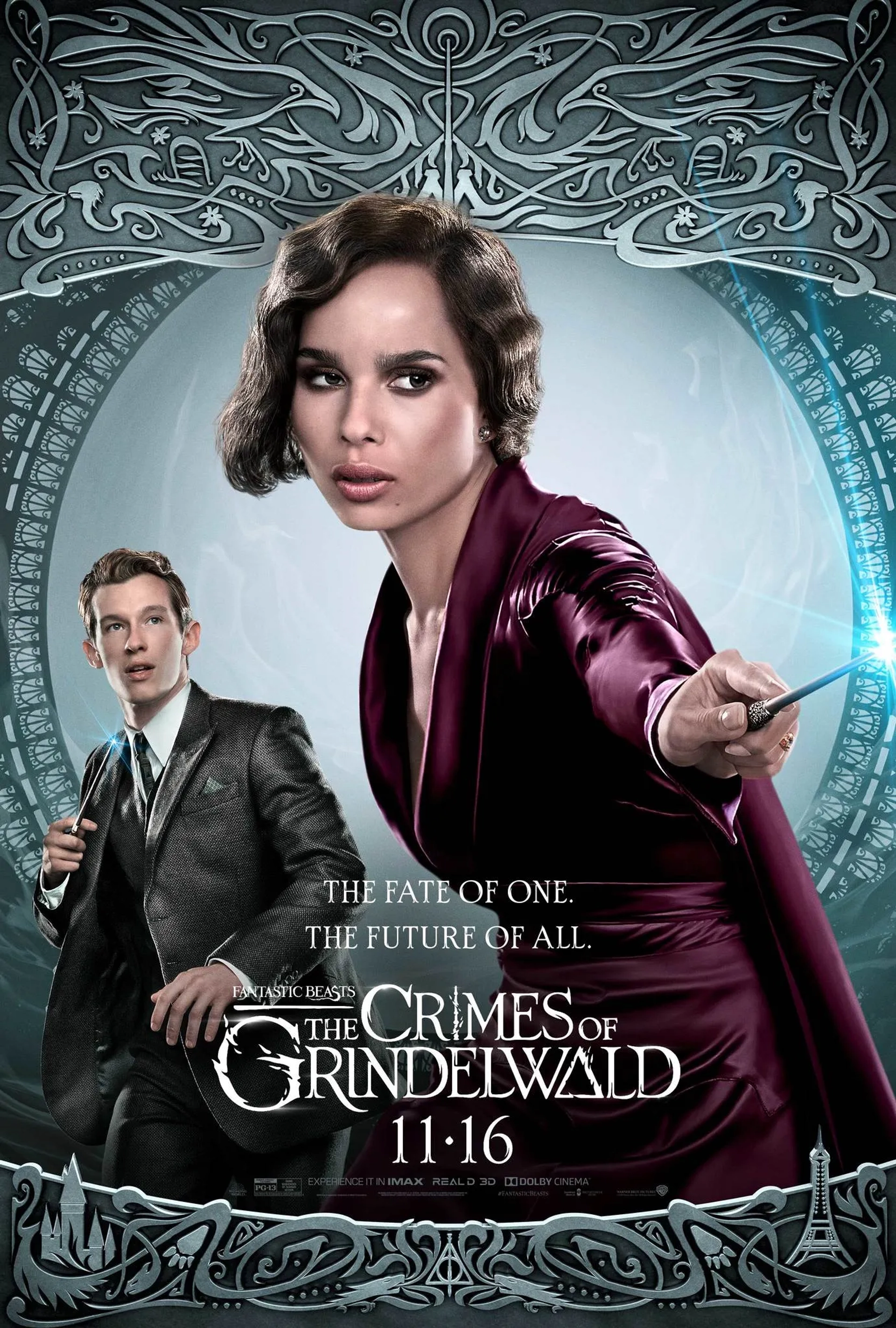 Zoë Kravitz and Callum Turner in Fantastic Beasts: The Crimes of Grindelwald (2018)