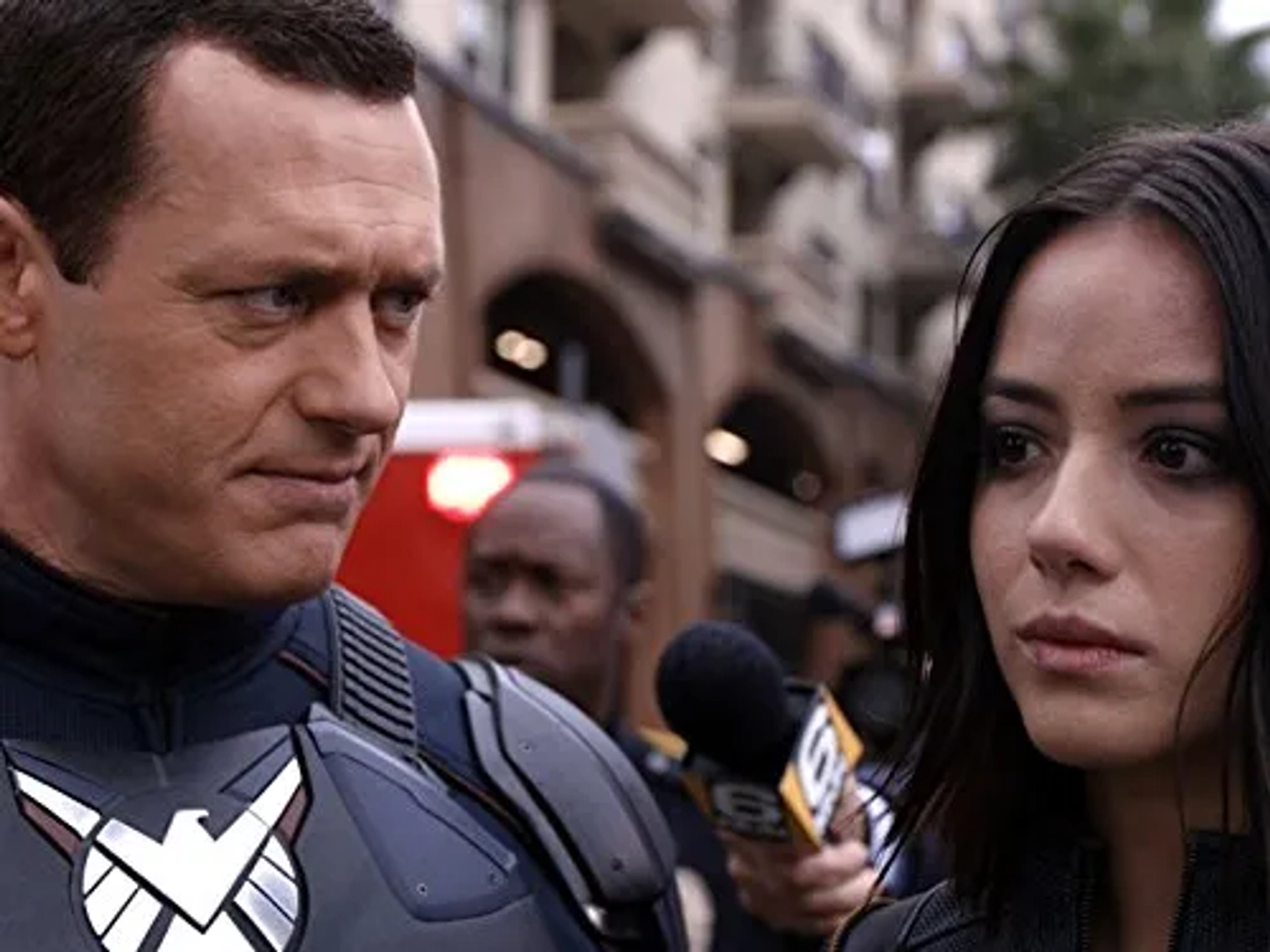 Jason O'Mara and Chloe Bennet in Agents of S.H.I.E.L.D. (2013)