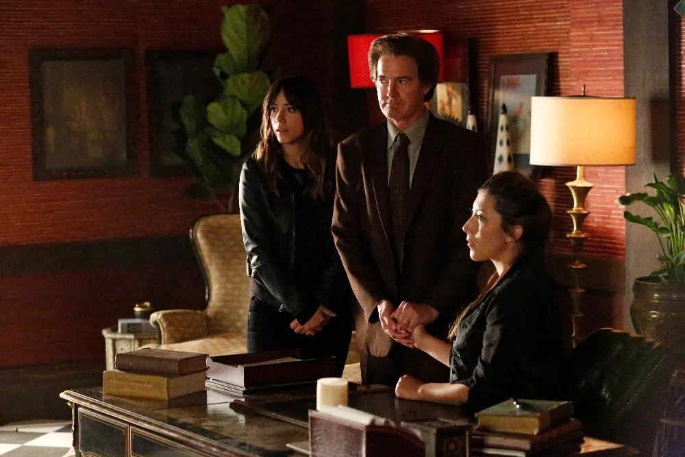 Kyle MacLachlan, Dichen Lachman, and Chloe Bennet in Agents of S.H.I.E.L.D. (2013)