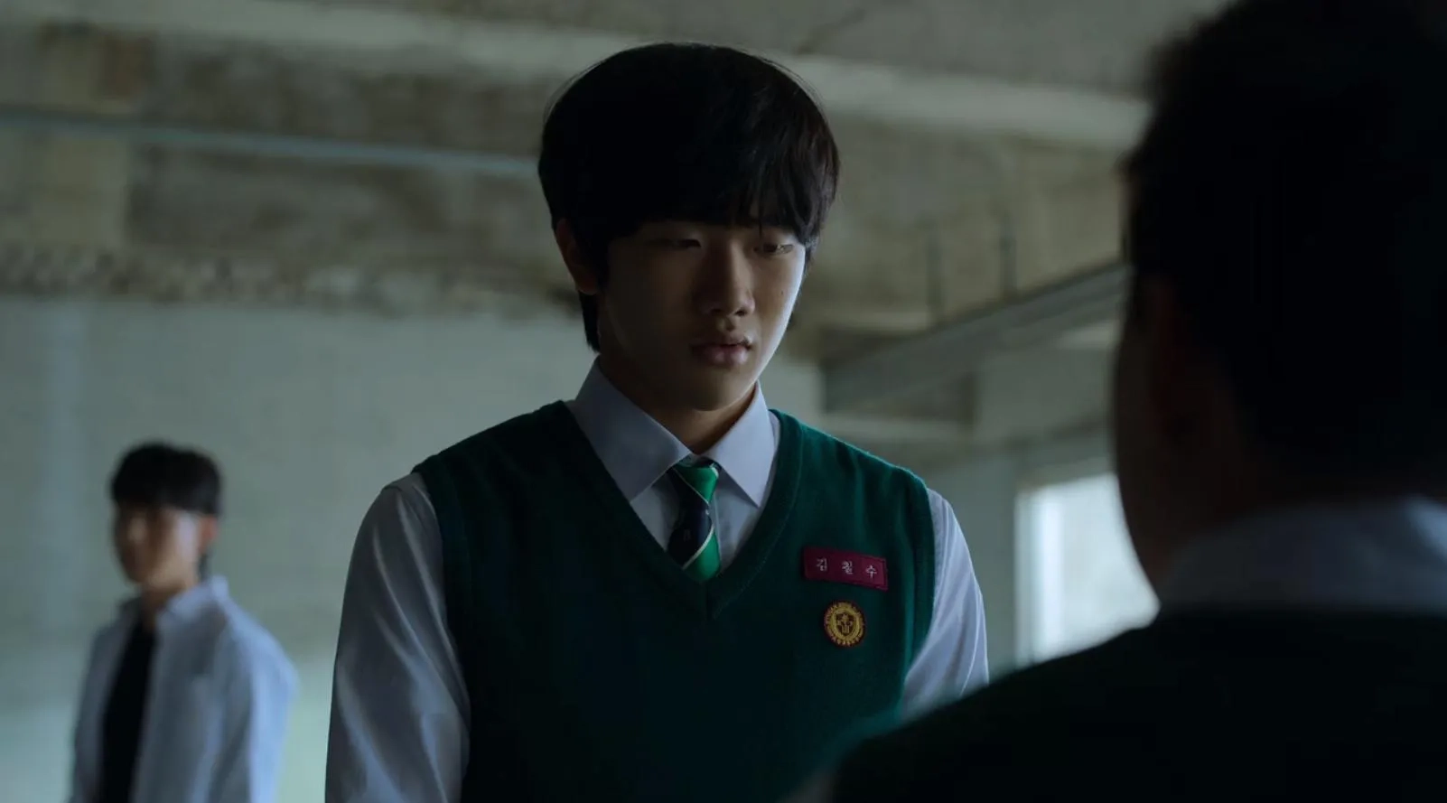 Ahn Ji-ho, Oh Hee-jun, and Yoo In-soo in All of Us Are Dead (2022)