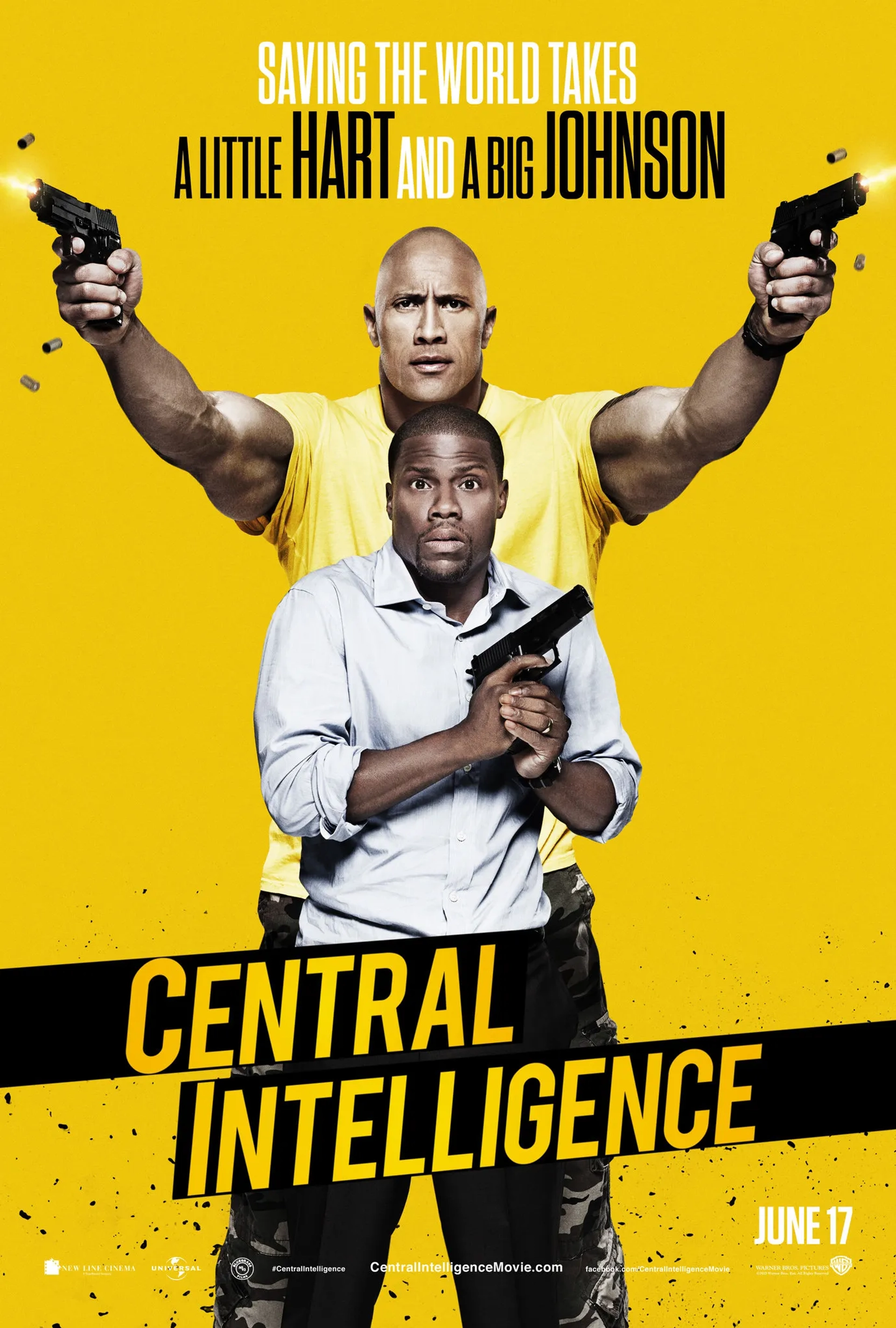 Kevin Hart and Dwayne Johnson in Central Intelligence (2016)