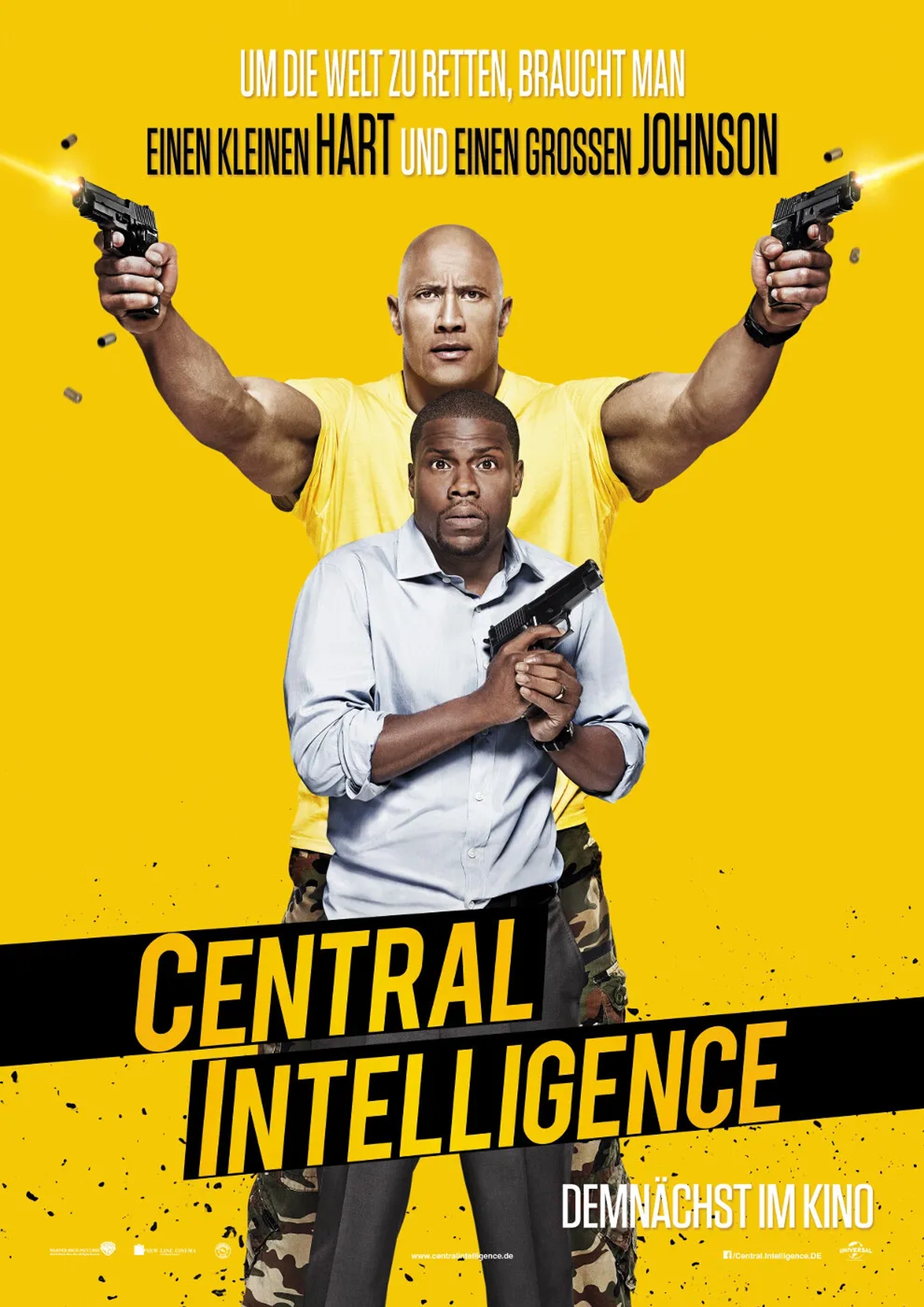 Kevin Hart and Dwayne Johnson in Central Intelligence (2016)