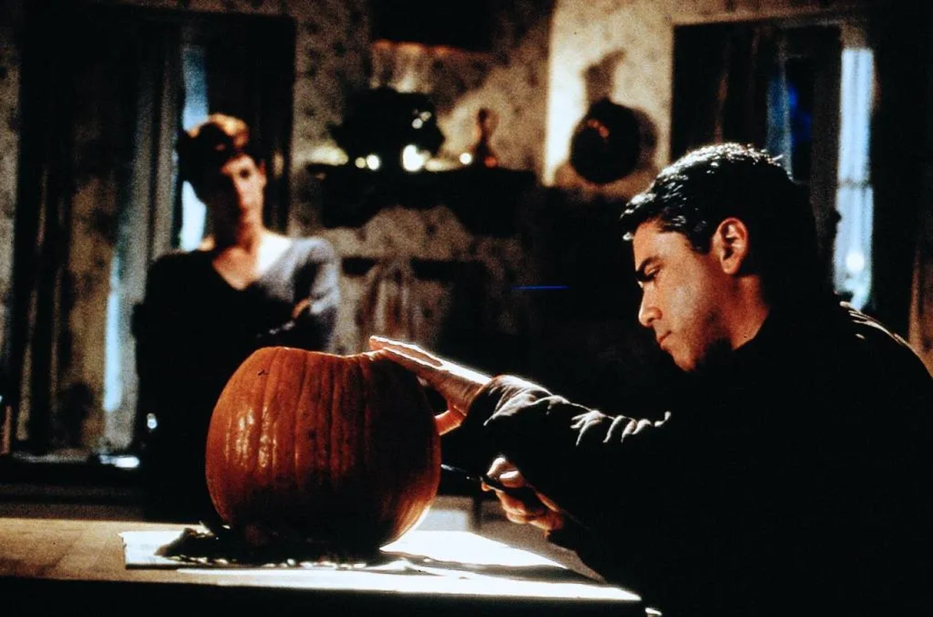 Jamie Lee Curtis and Adam Arkin in Halloween H20: 20 Years Later (1998)