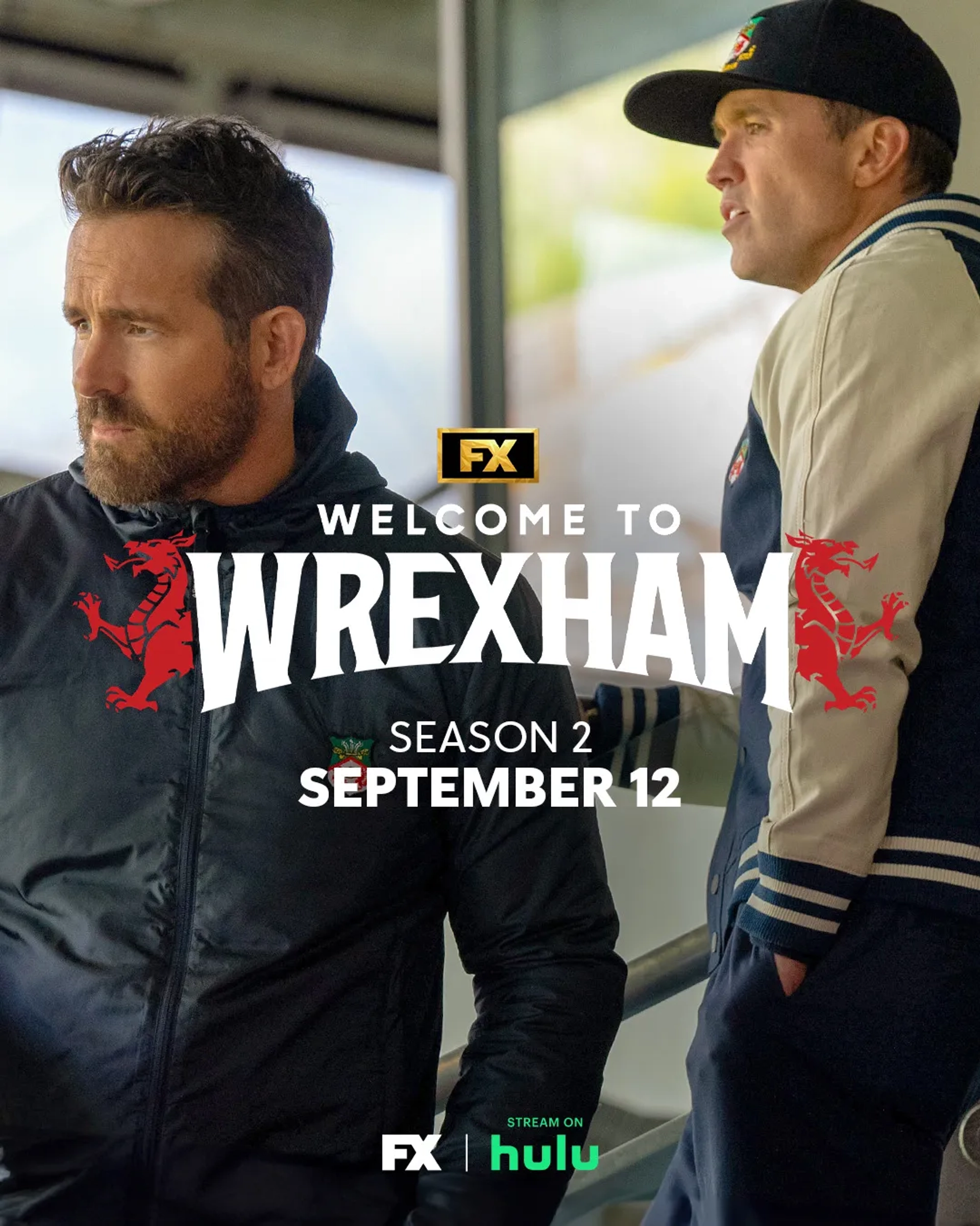 Ryan Reynolds and Rob McElhenney in Welcome to Wrexham (2022)