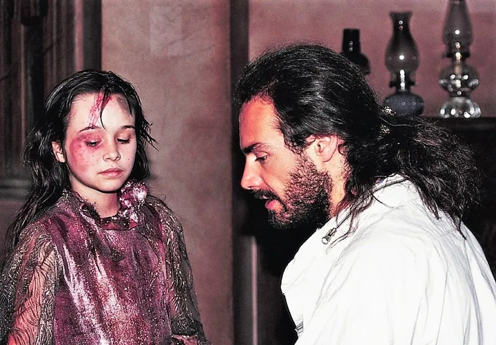 Danielle Harris and Dominique Othenin-Girard in Halloween 5: The Revenge of Michael Myers (1989)