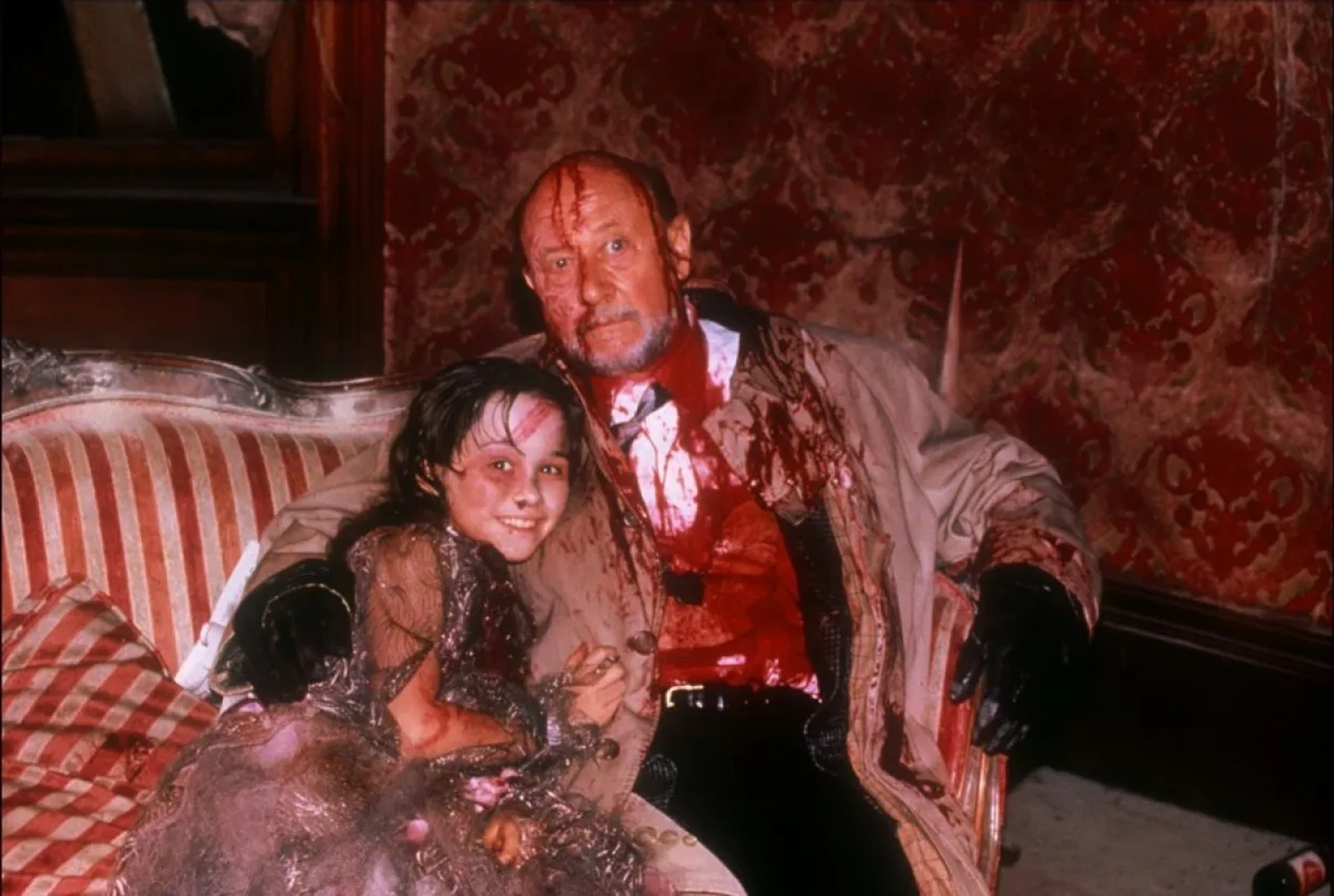 Donald Pleasence and Danielle Harris in Halloween 5: The Revenge of Michael Myers (1989)