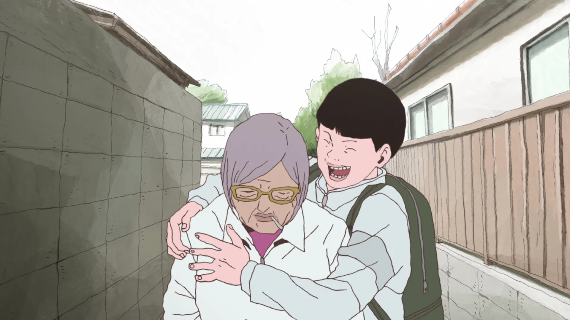 Masako Nozawa and Fukujurou Katayama in Ping Pong the Animation (2014)