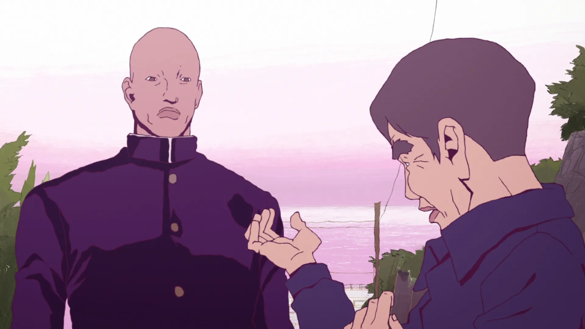 Yûsaku Yara and Shunsuke Sakuya in Ping Pong the Animation (2014)