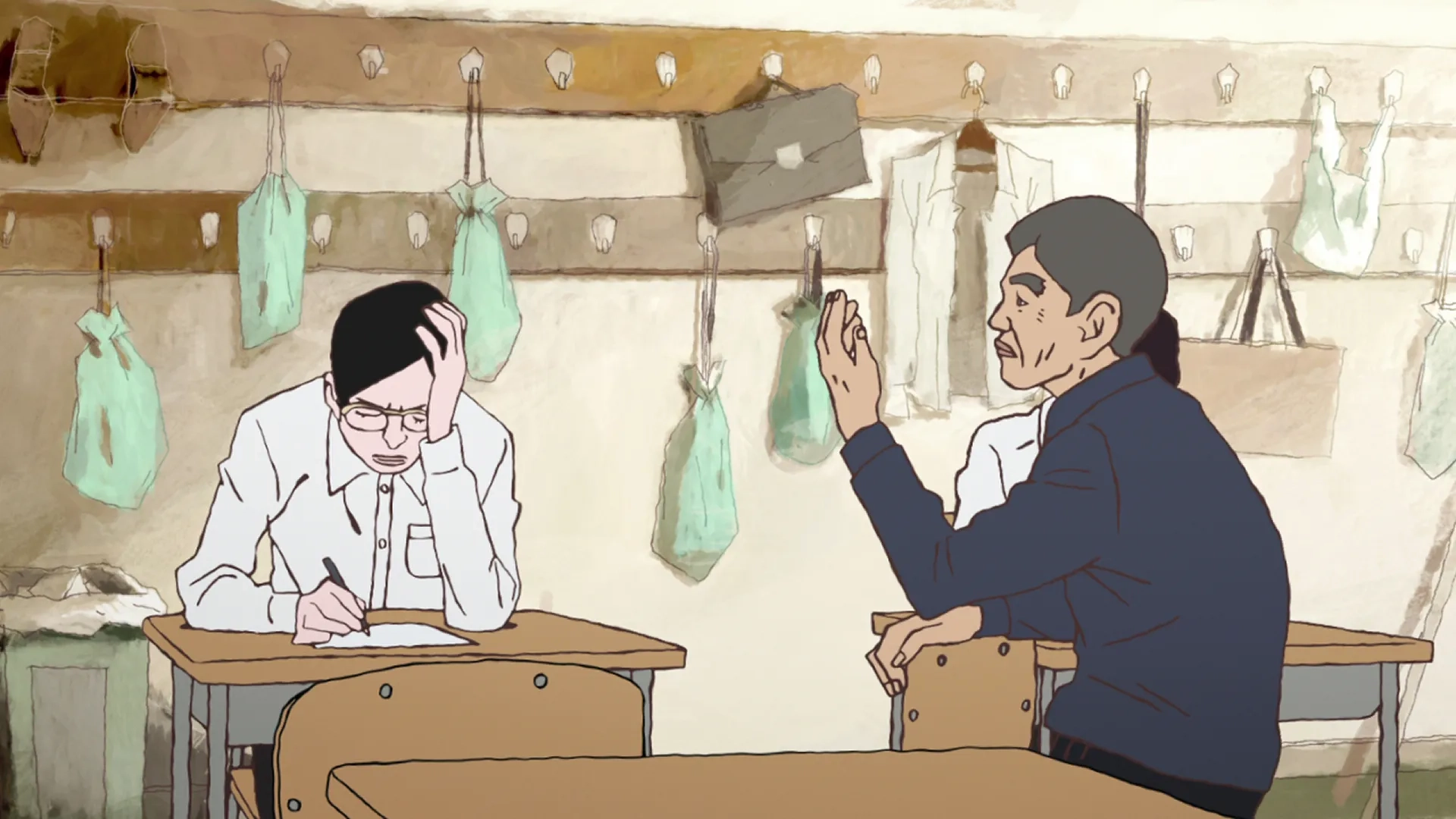 Yûsaku Yara and Kôki Uchiyama in Ping Pong the Animation (2014)