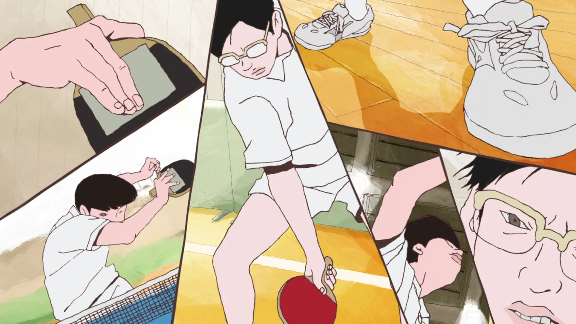 Kôki Uchiyama and Fukujurou Katayama in Ping Pong the Animation (2014)