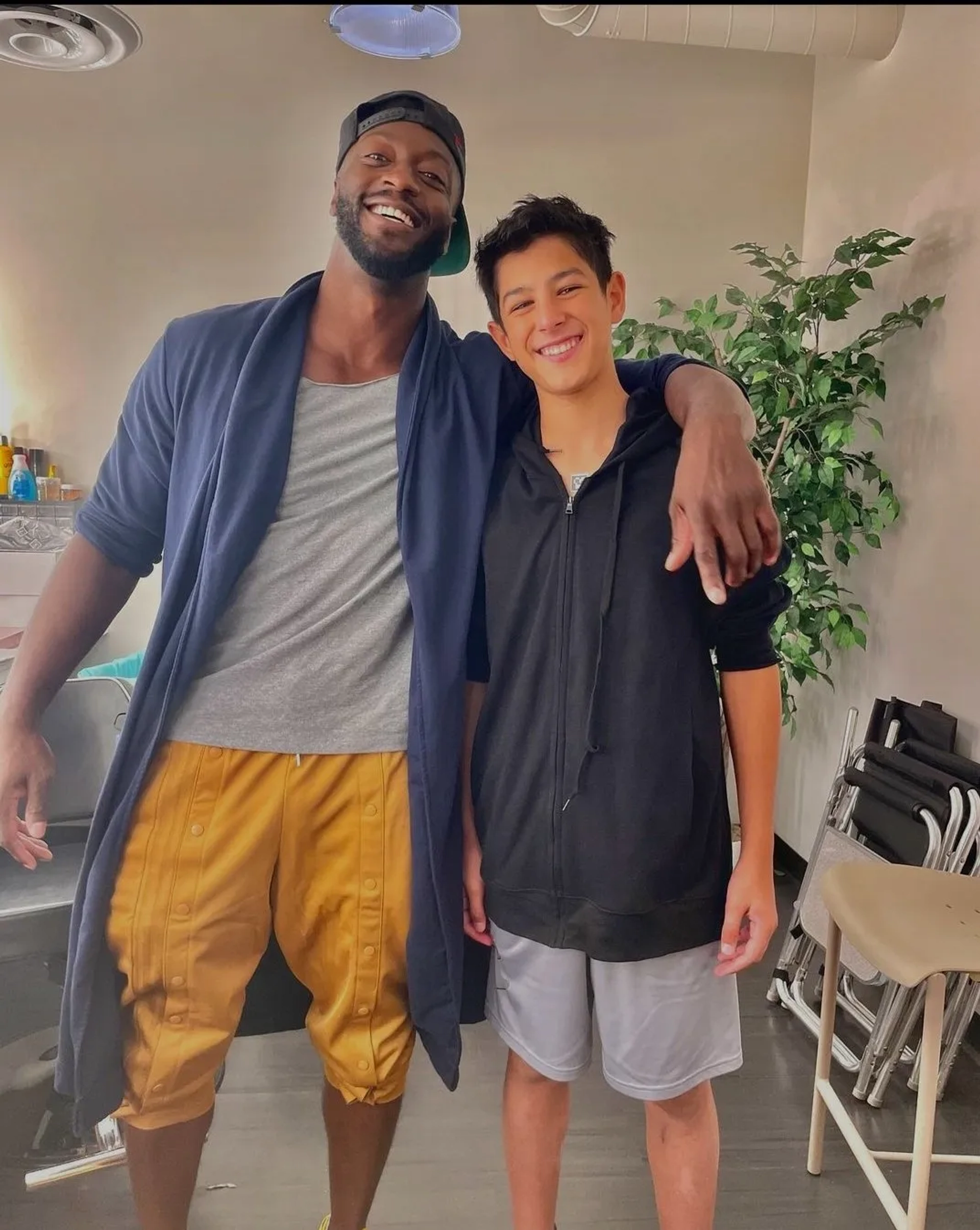 Aldis Hodge and Bodhi Sabongui in Black Adam (2022)