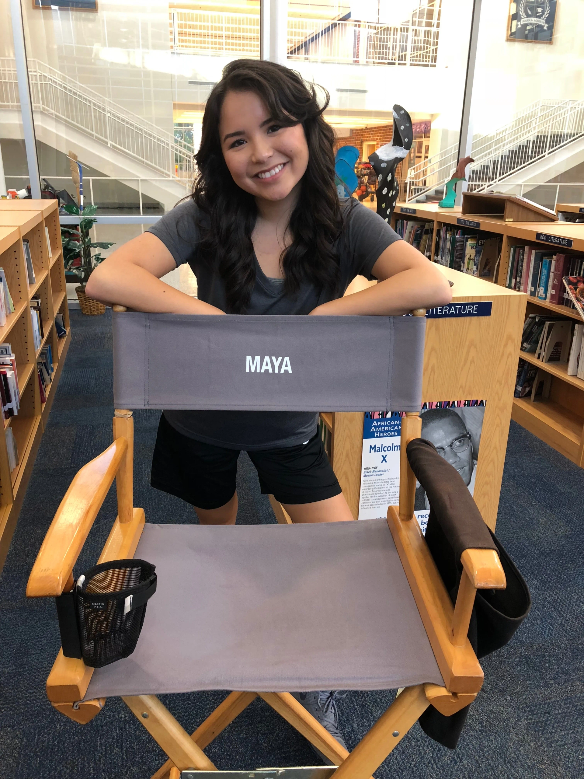 Megan Lawless on the set of The Hate U Give.