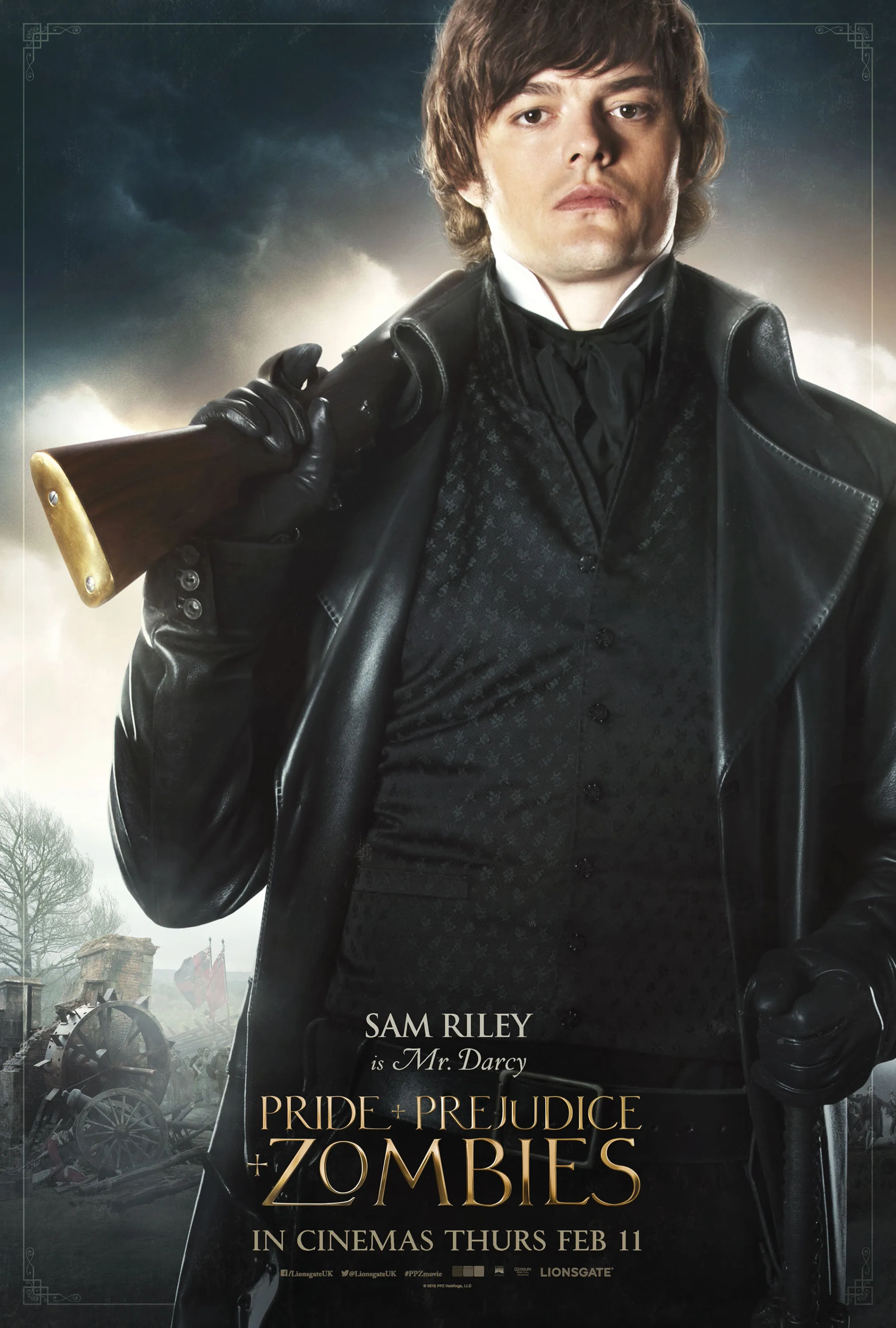 Sam Riley in Pride and Prejudice and Zombies (2016)