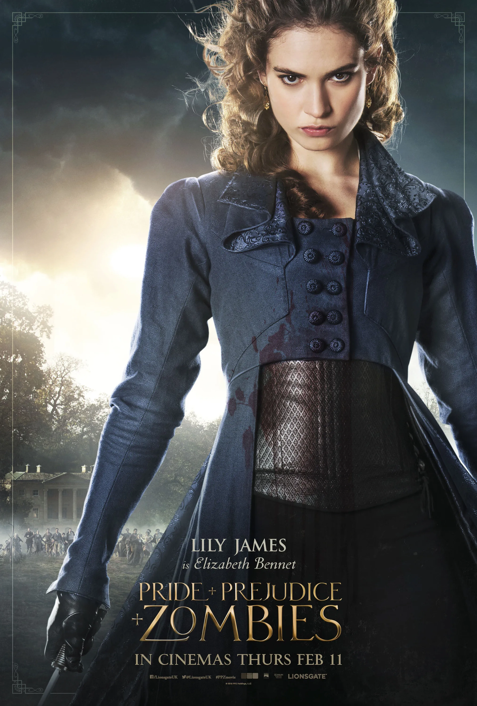 Lily James in Pride and Prejudice and Zombies (2016)