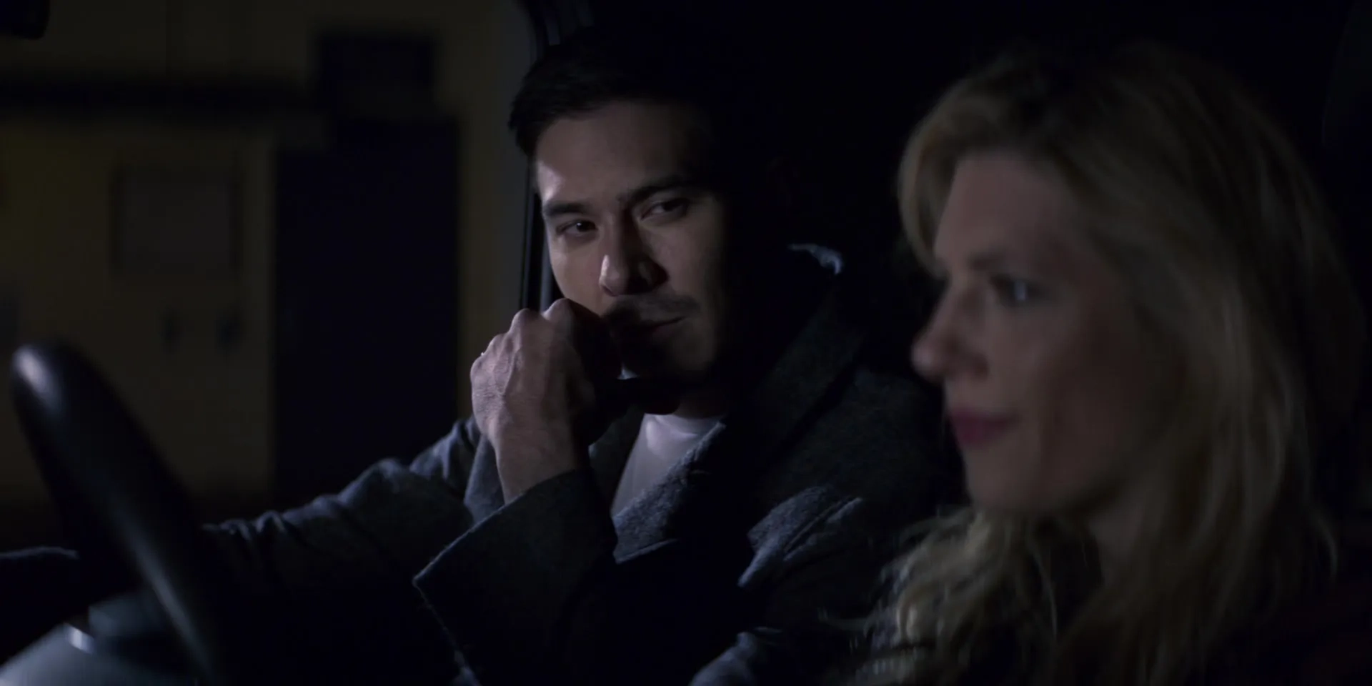 Katheryn Winnick and Lewis Tan in Wu Assassins (2019)