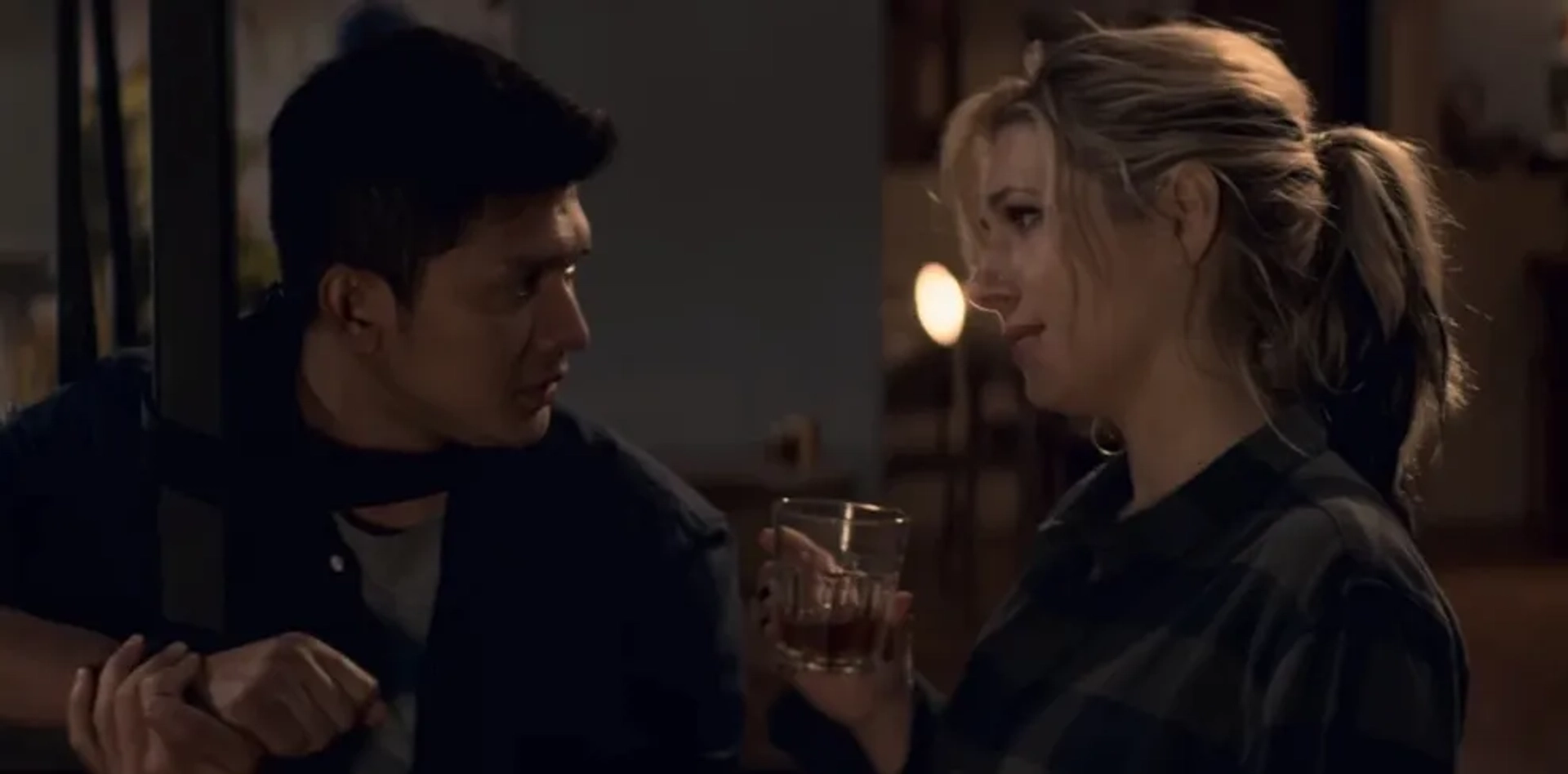 Katheryn Winnick and Iko Uwais in Wu Assassins (2019)