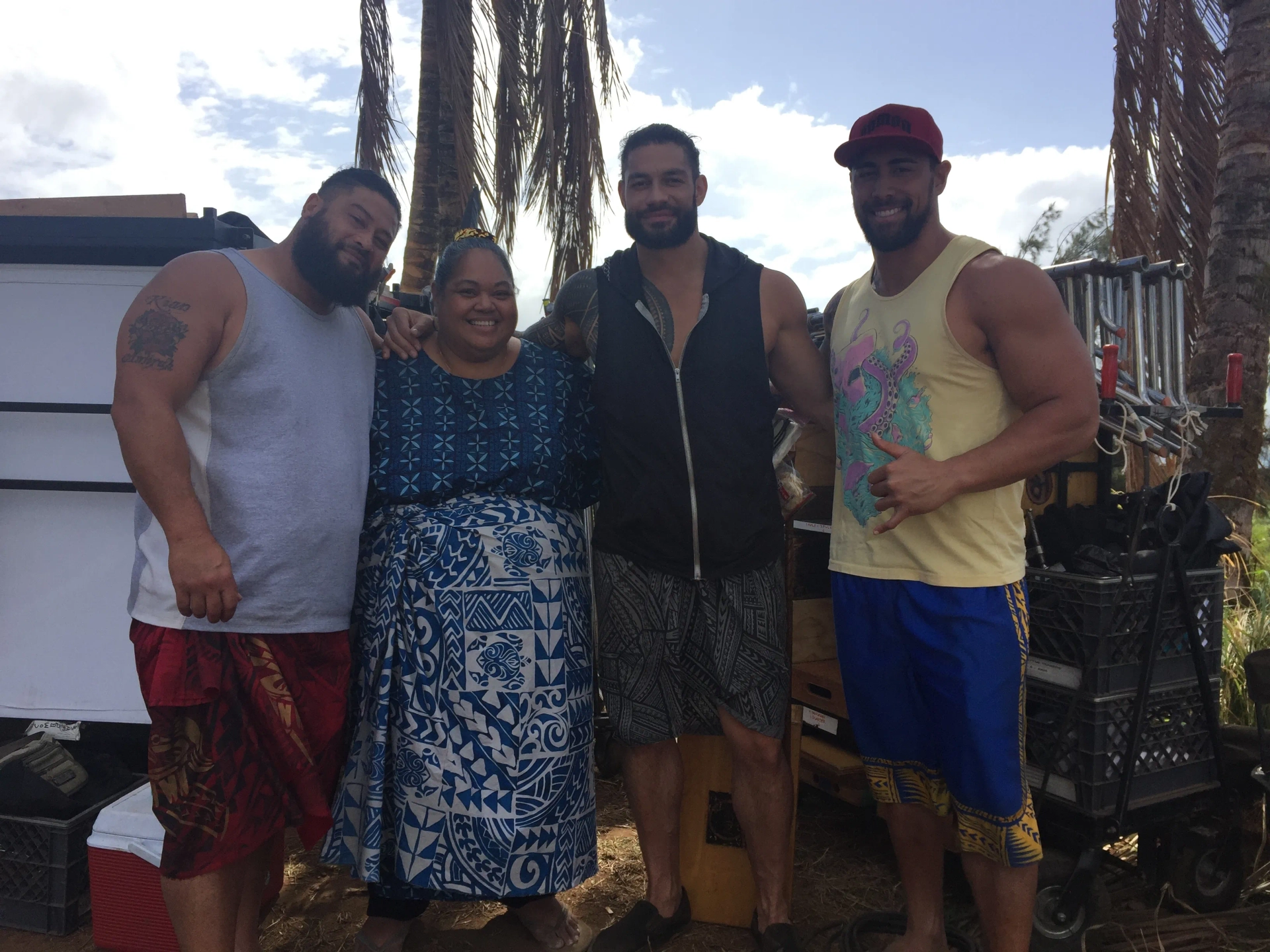 Joe Anoa'i and Lori Pelenise Tuisano in Fast & Furious Presents: Hobbs & Shaw (2019)