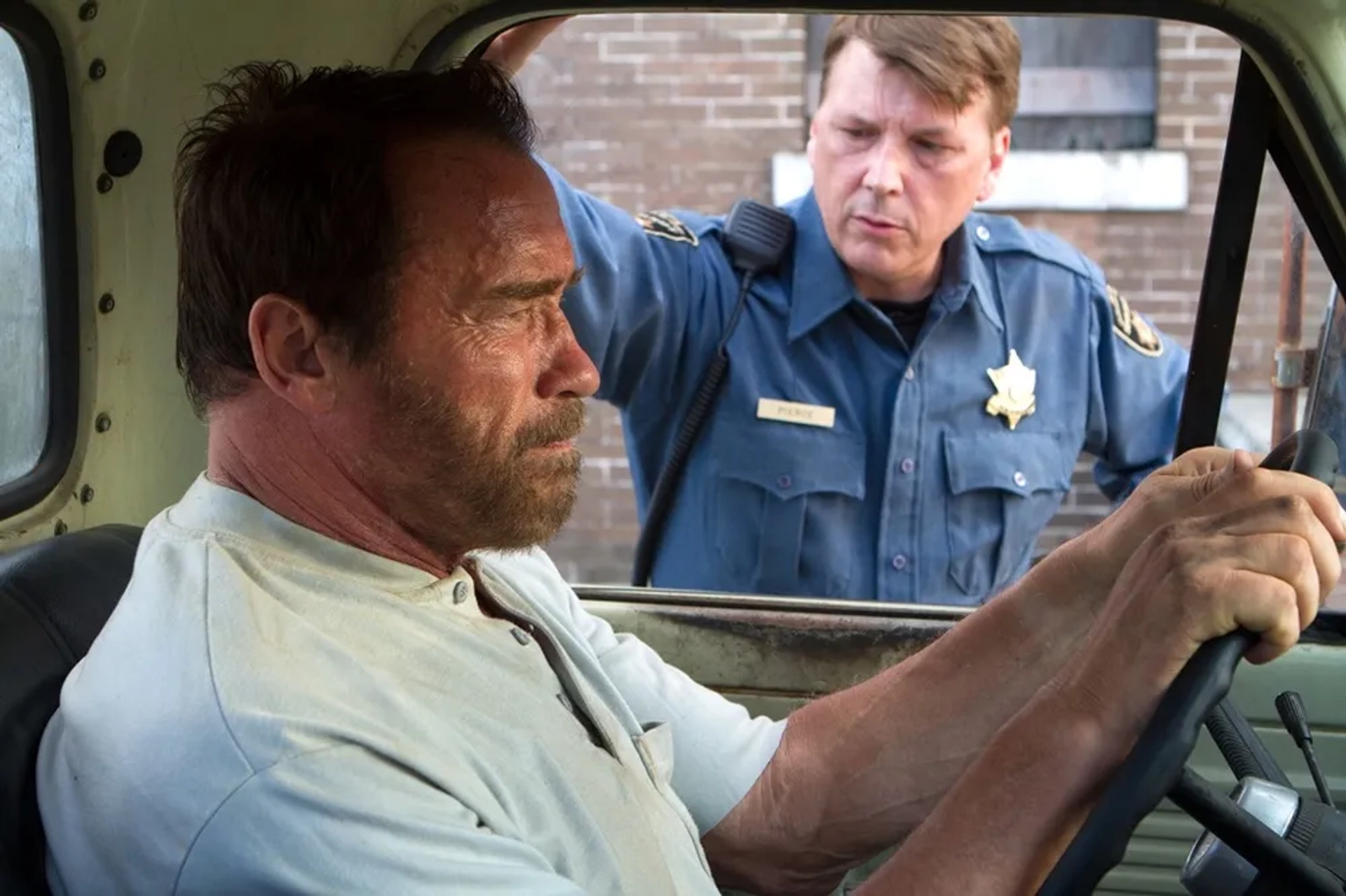 Arnold Schwarzenegger and Douglas M. Griffin in Maggie (2015)