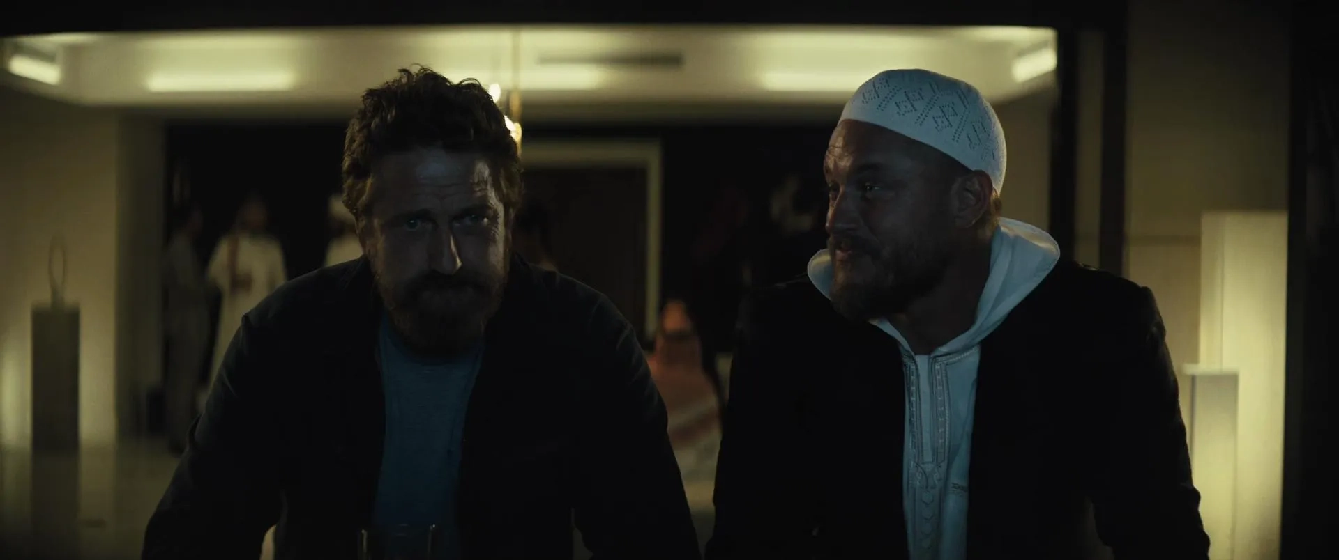 Gerard Butler and Travis Fimmel in Kandahar (2023)