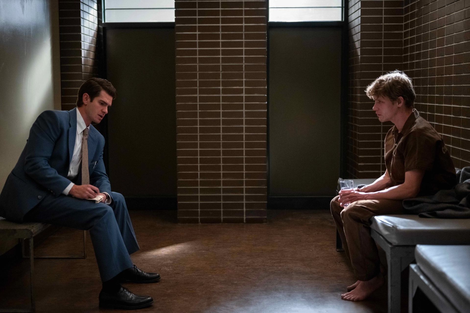 Andrew Garfield and Billy Howle in Under the Banner of Heaven: Rightful Place (2022)