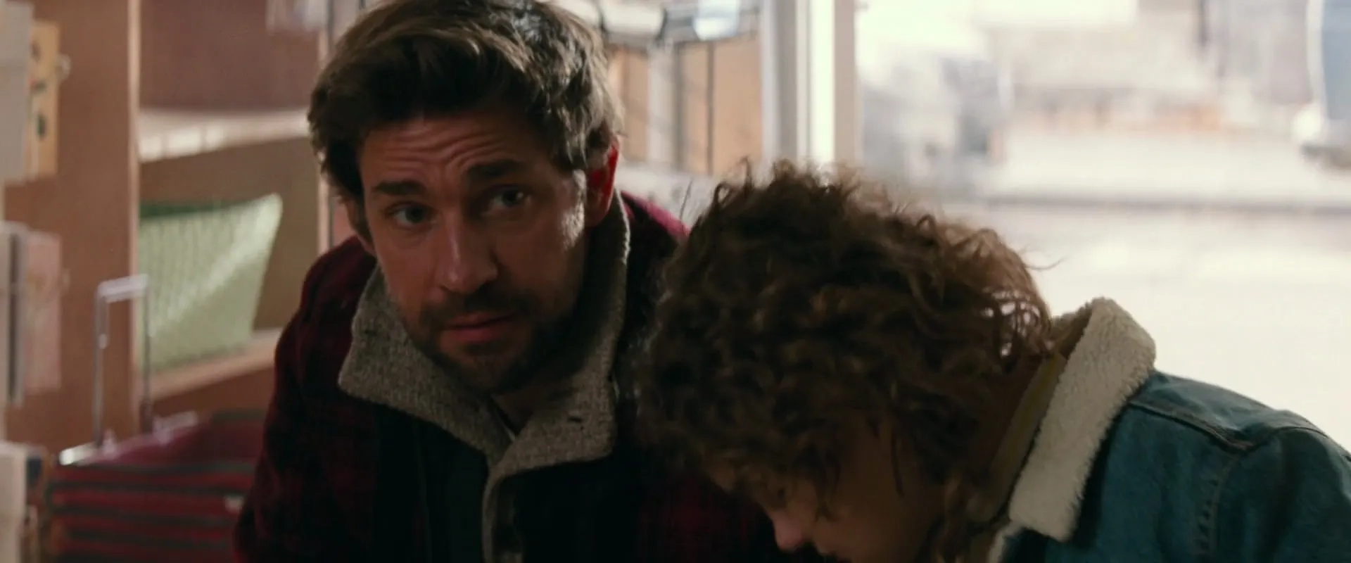 John Krasinski and Millicent Simmonds in A Quiet Place (2018)