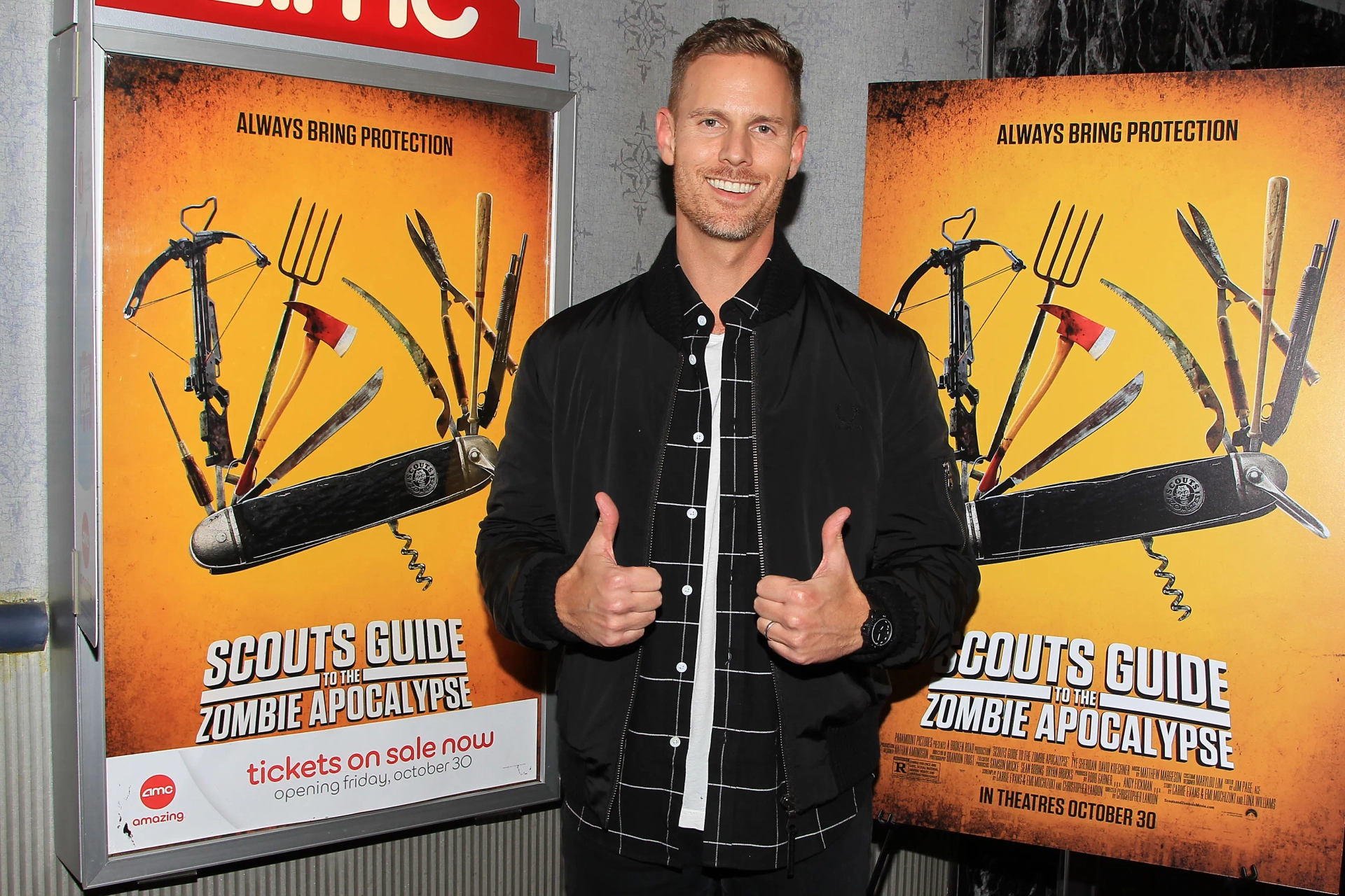 Christopher Landon at an event for Scouts Guide to the Zombie Apocalypse (2015)