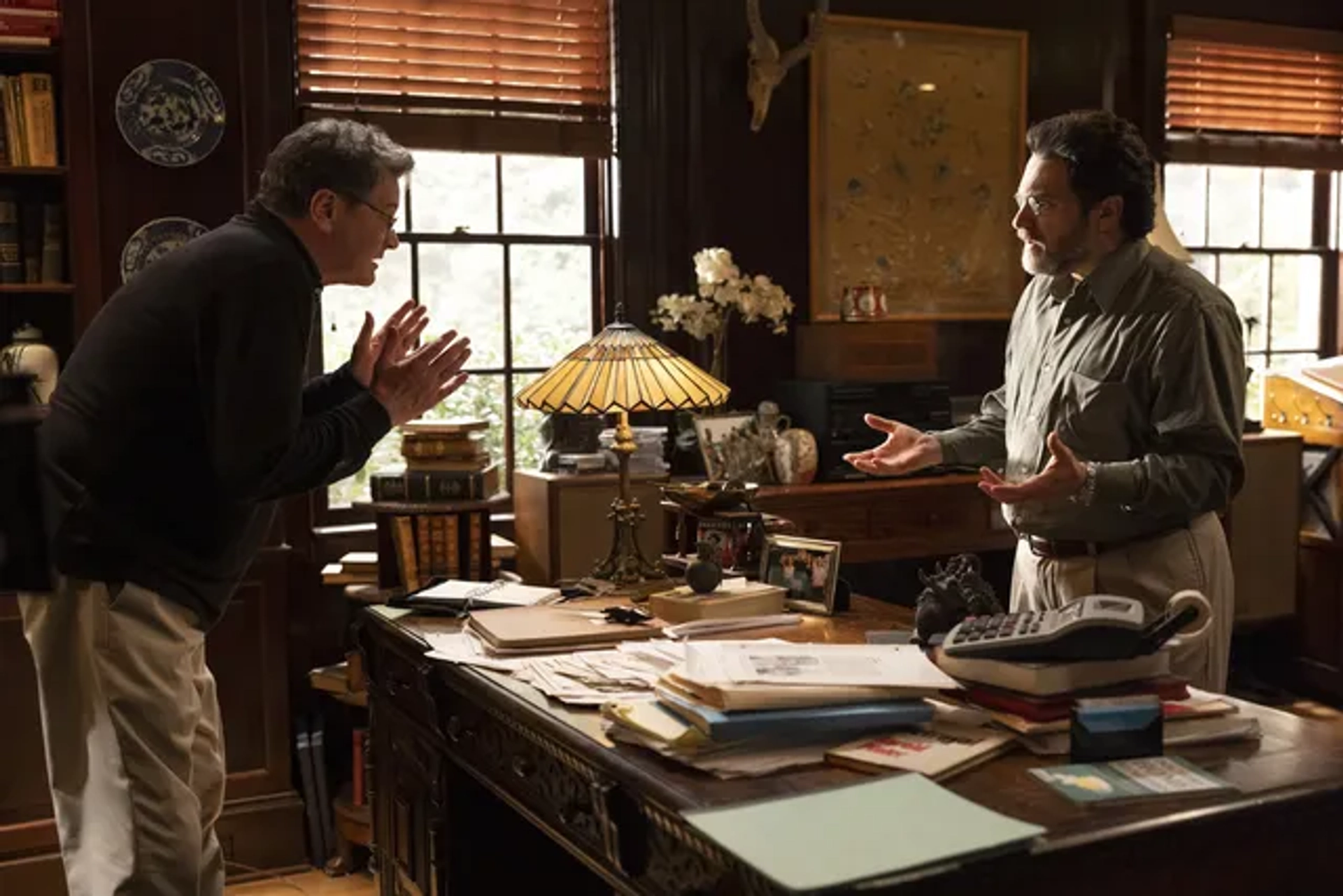 Colin Firth and Michael Stuhlbarg in The Staircase (2022)