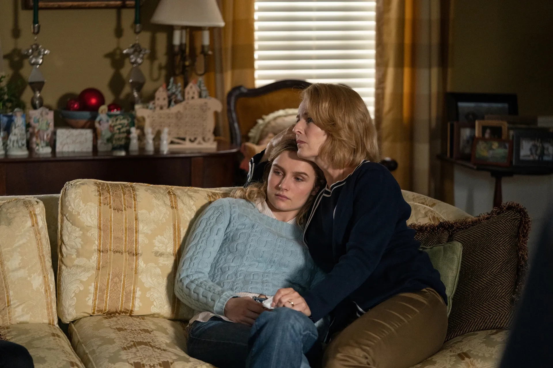 Rosemarie DeWitt and Olivia DeJonge in The Staircase (2022)