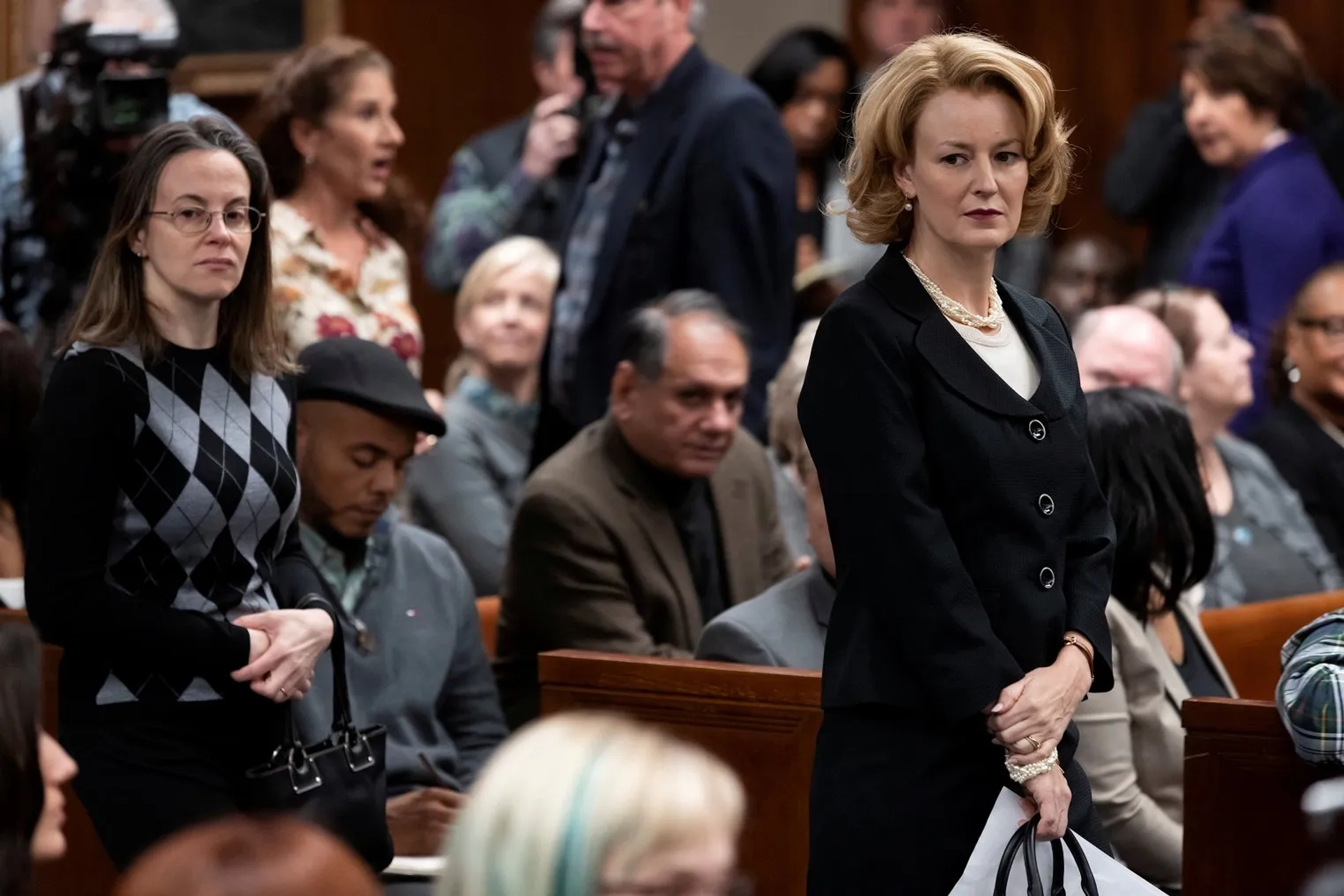 Rosemarie DeWitt and Maria Dizzia in The Staircase (2022)