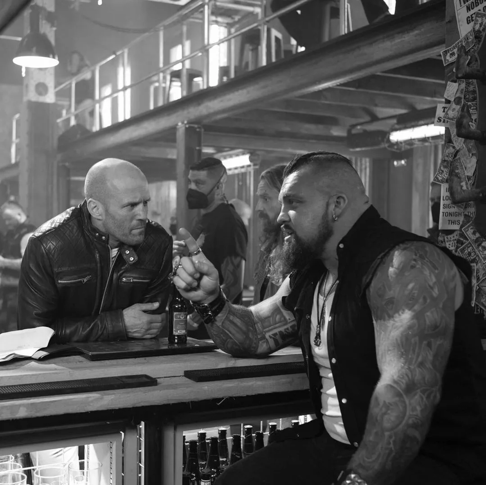 Jason Statham and Eddie Hall in Expend4bles (2023)