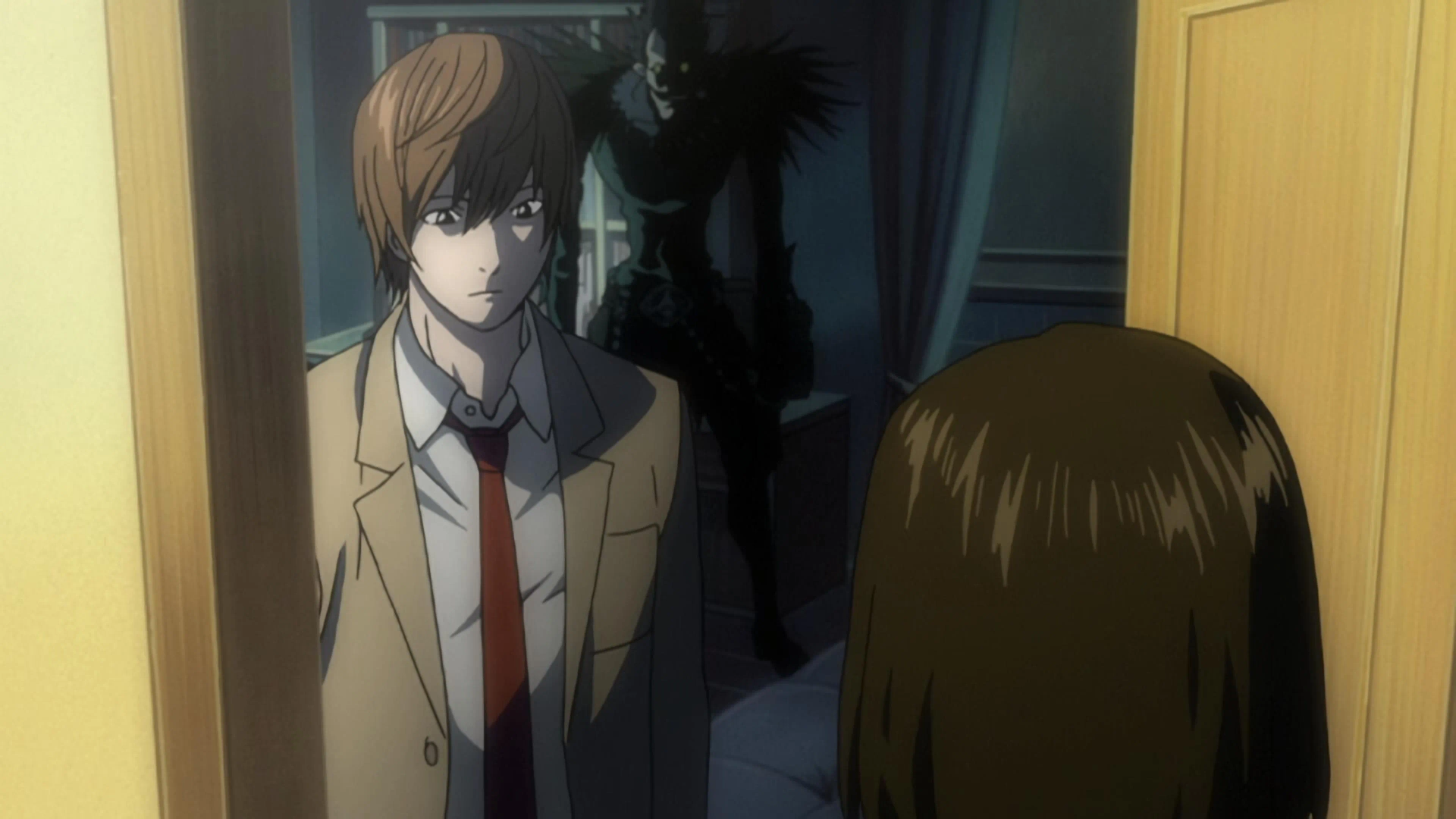 Ai Satô, Shidô Nakamura, and Mamoru Miyano in Death Note (2006)