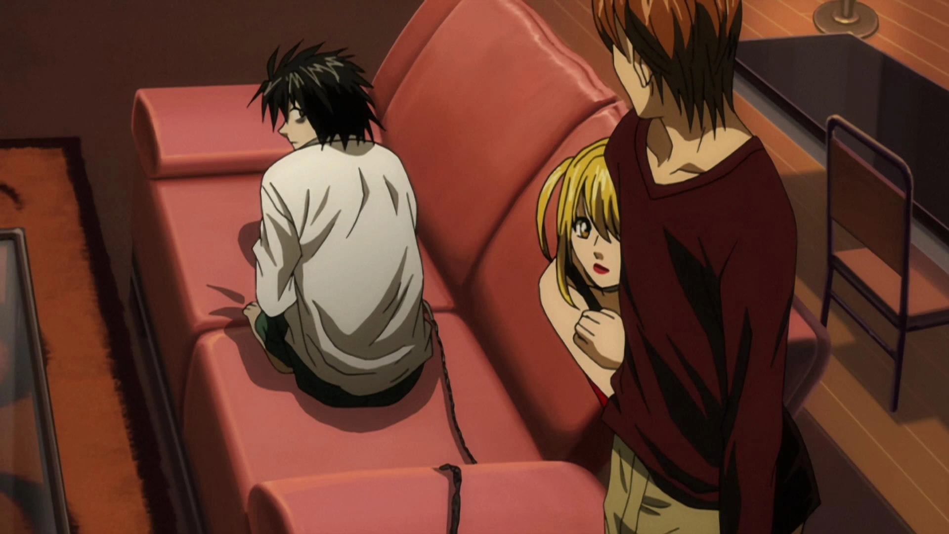 Kappei Yamaguchi, Aya Hirano, and Mamoru Miyano in Death Note (2006)