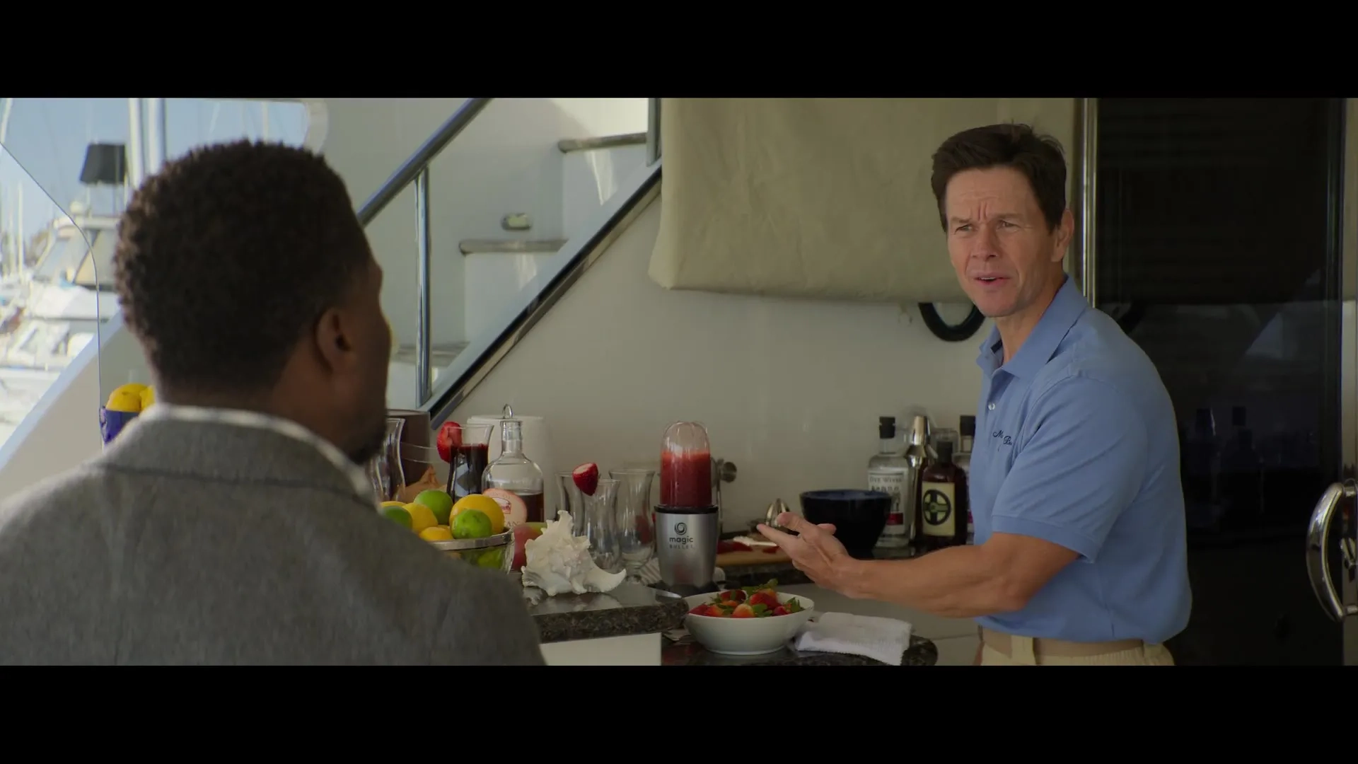 Mark Wahlberg and Kevin Hart in Me Time (2022)