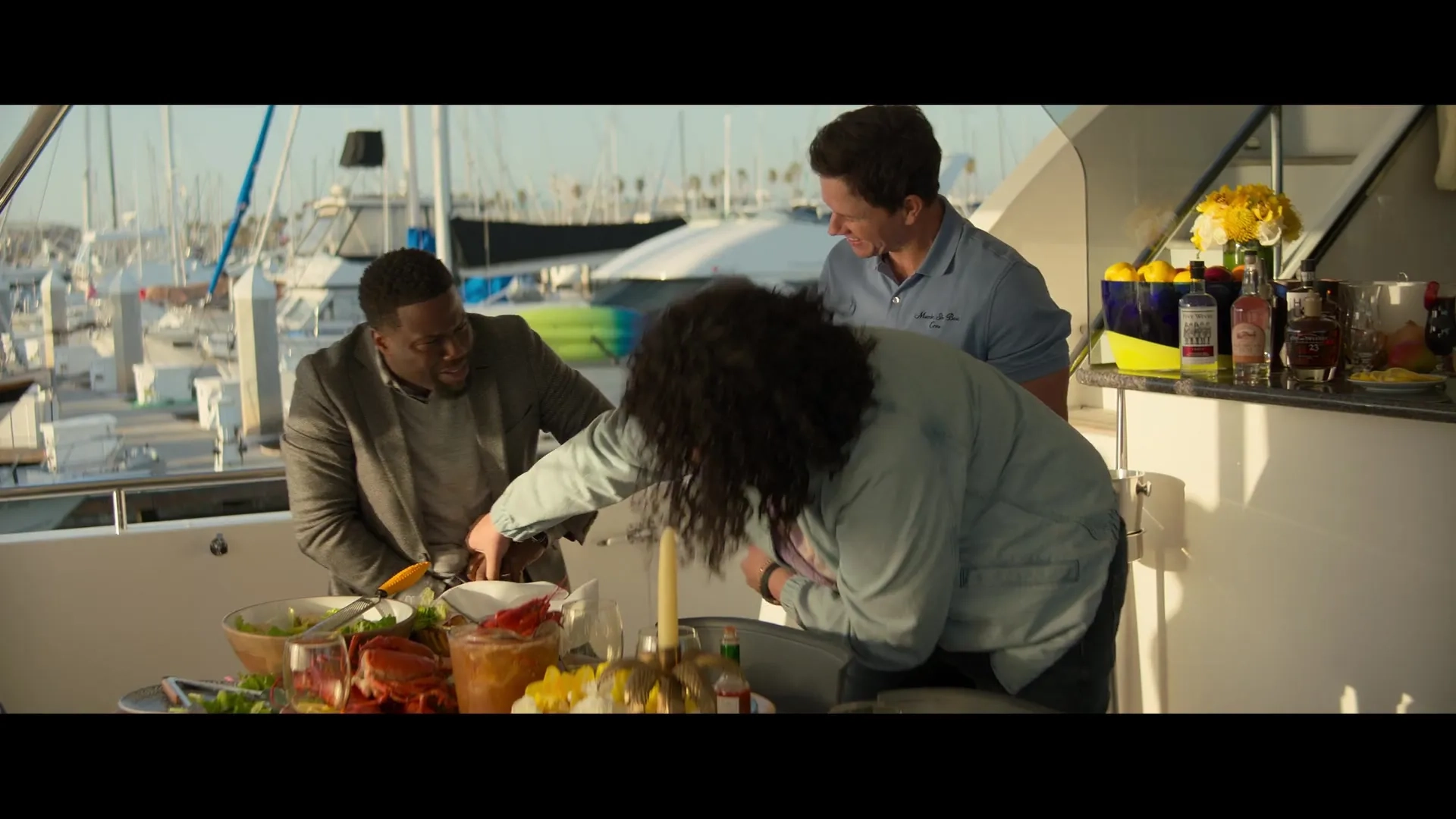 Mark Wahlberg and Kevin Hart in Me Time (2022)