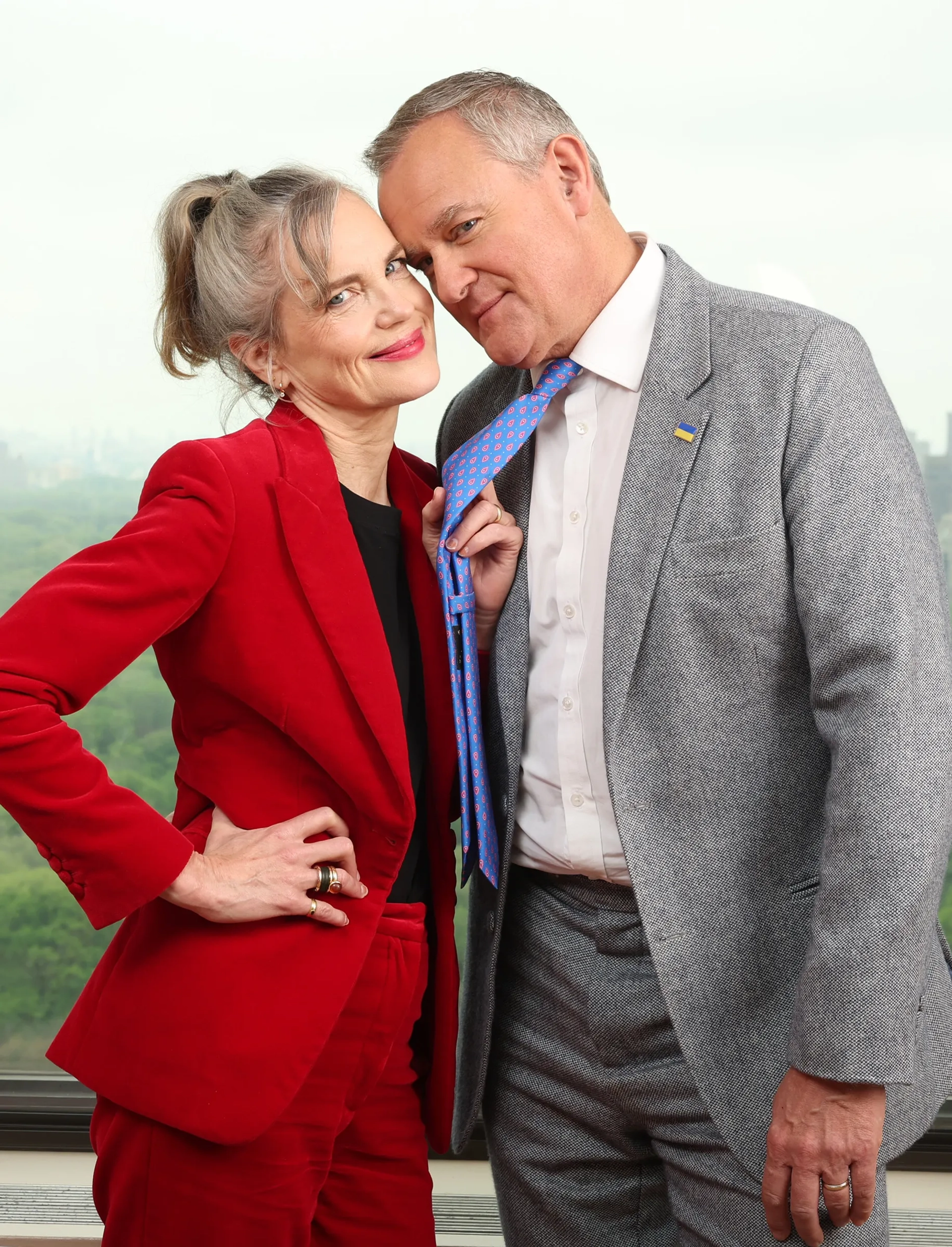 Elizabeth McGovern and Hugh Bonneville at an event for Downton Abbey: A New Era (2022)