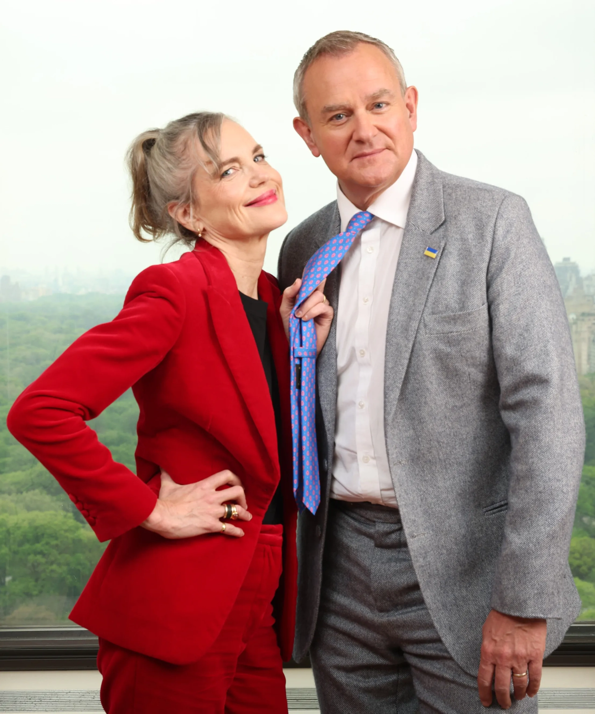 Elizabeth McGovern and Hugh Bonneville at an event for Downton Abbey: A New Era (2022)