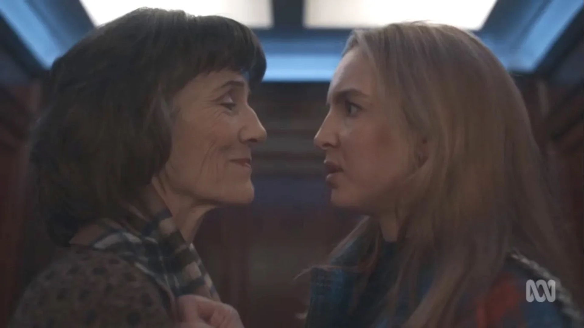 Harriet Walter and Jodie Comer in Killing Eve: Beautiful Monster (2020)