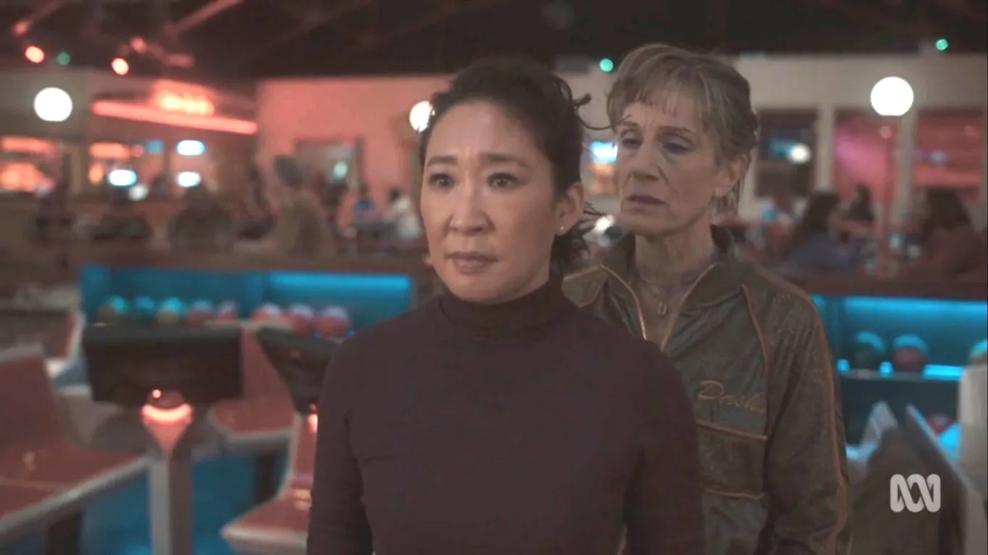 Sandra Oh and Harriet Walter in Killing Eve: End of Game (2020)